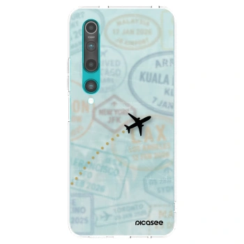 Picasee silikonový průhledný obal pro Xiaomi Mi 10 - FLIGHT PATH