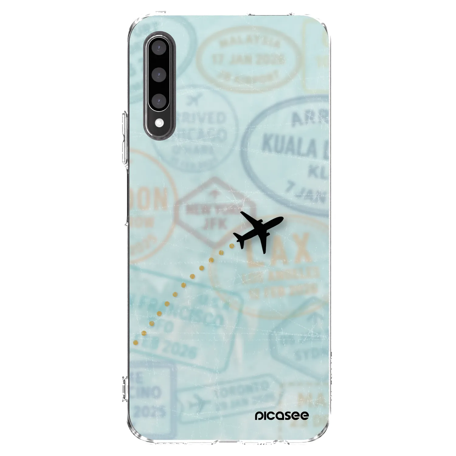 Picasee silikonový průhledný obal pro Honor 9X Pro - FLIGHT PATH