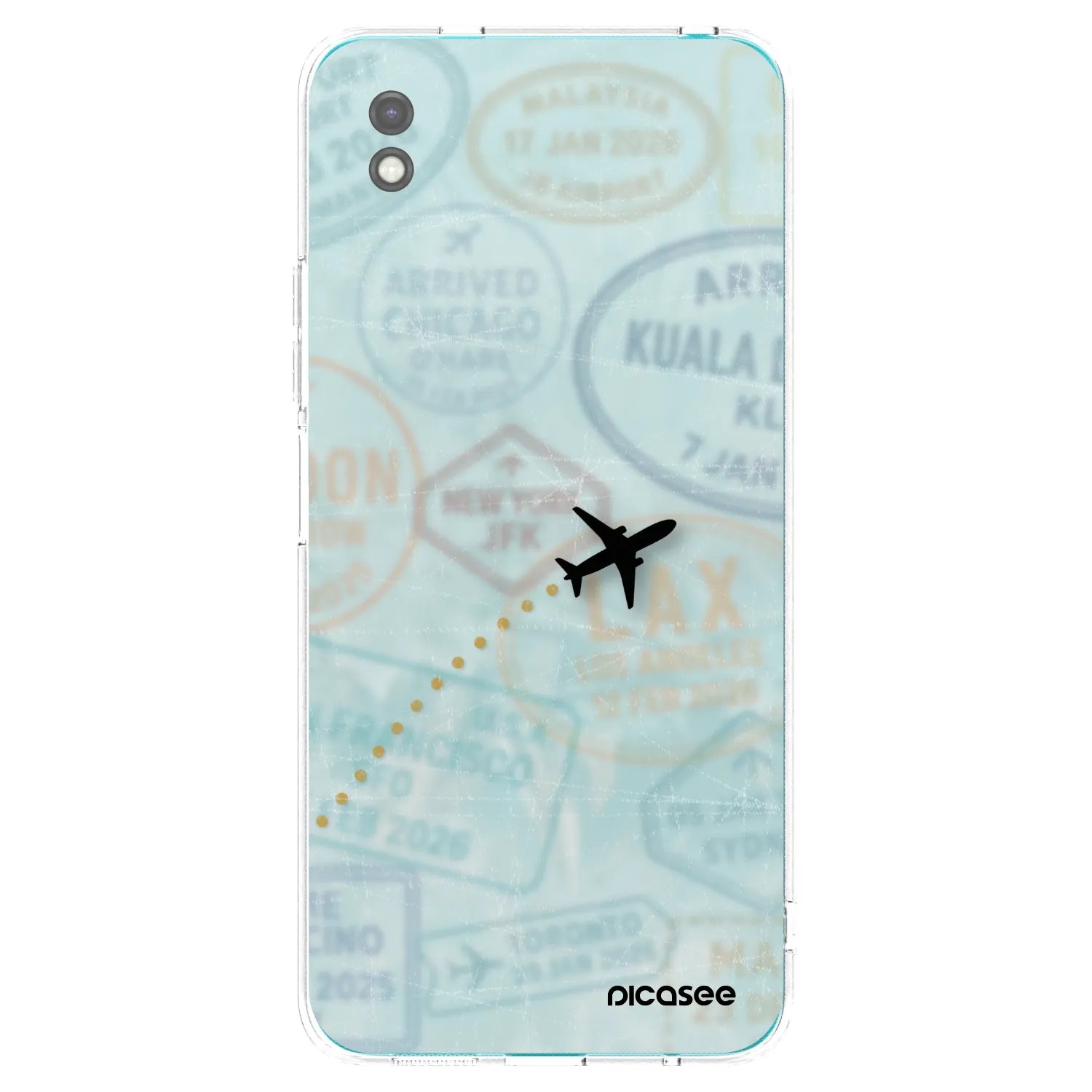 Picasee silikonový černý obal pro Xiaomi Redmi 9A - FLIGHT PATH