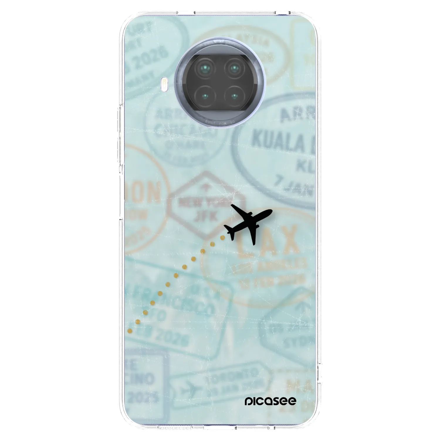 Picasee silikonový průhledný obal pro Xiaomi Mi 10T Lite - FLIGHT PATH
