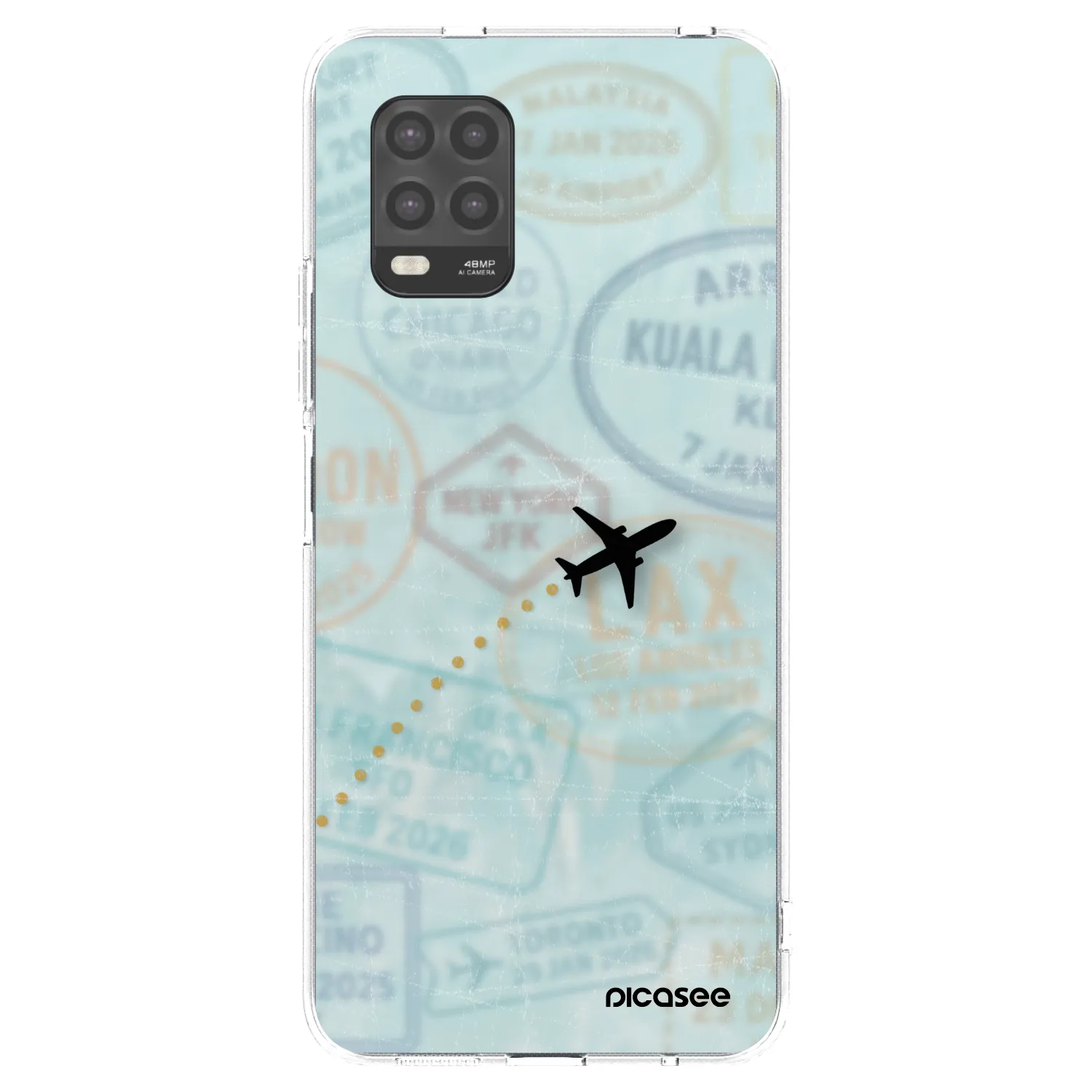 Picasee silikonový průhledný obal pro Xiaomi Mi 10 Lite - FLIGHT PATH