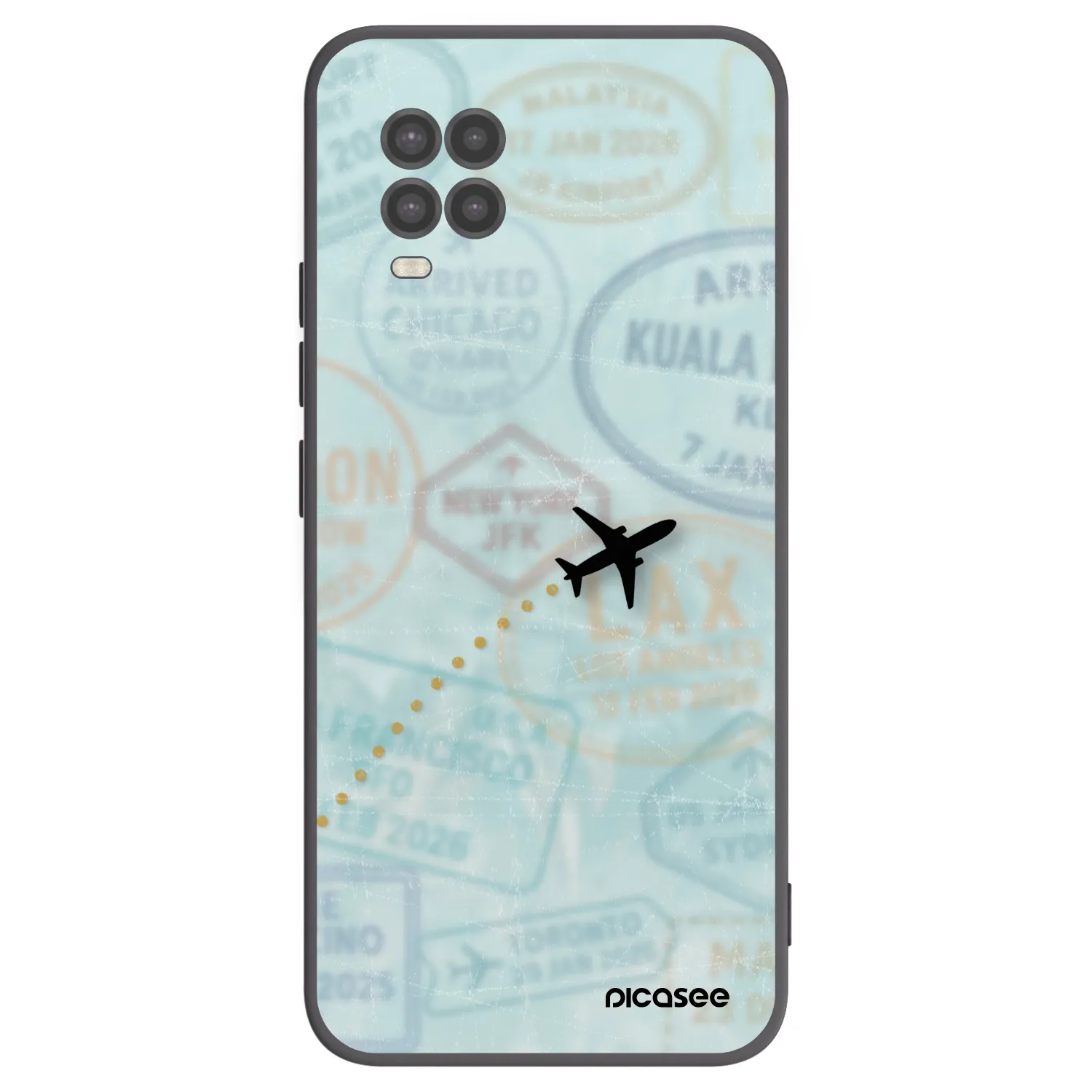 Picasee silikonový černý obal pro Xiaomi Mi 10 Lite - FLIGHT PATH