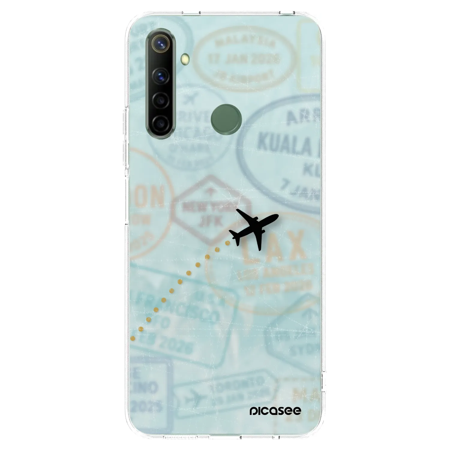 Picasee silikonový průhledný obal pro Realme 6i - FLIGHT PATH
