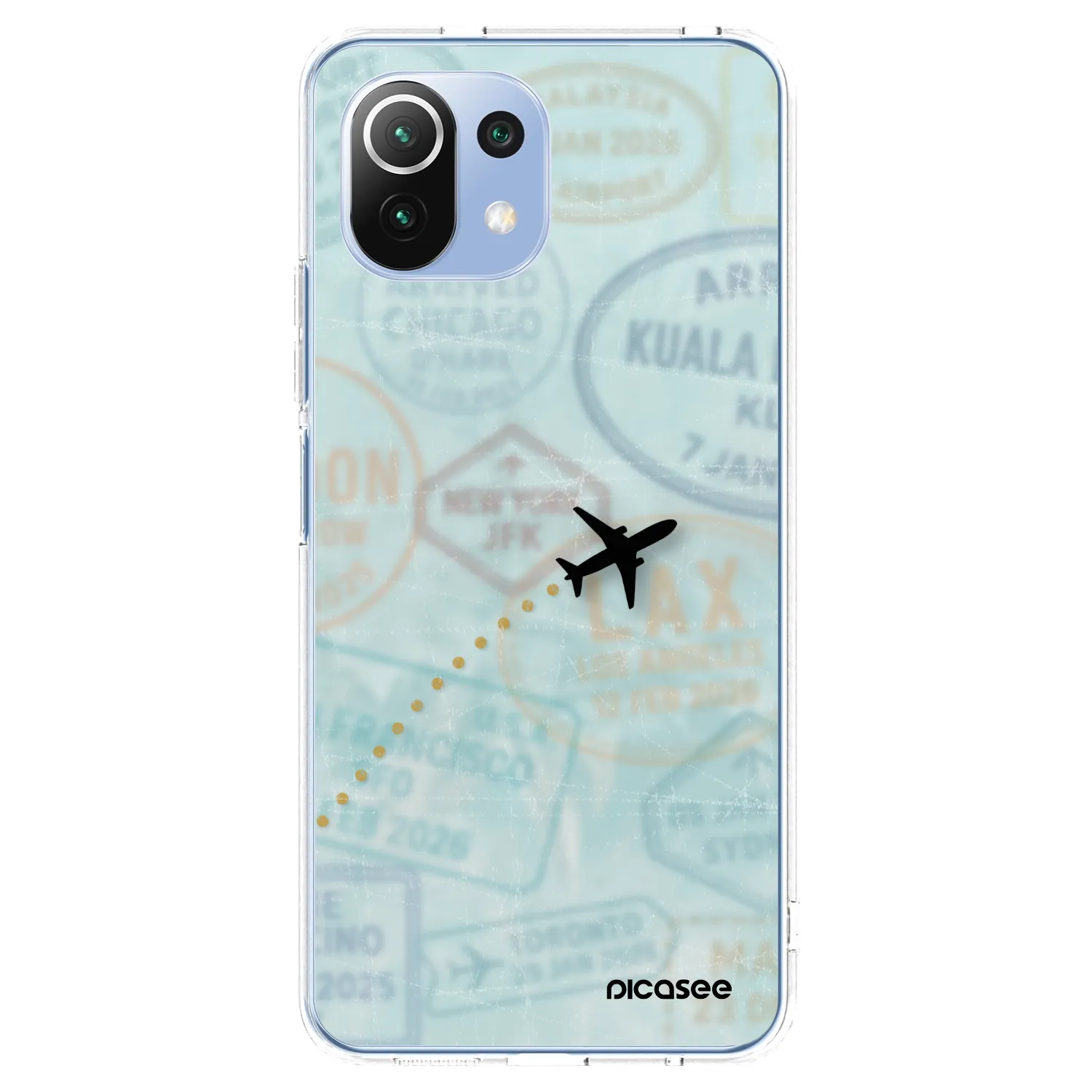 Picasee silikonový průhledný obal pro Xiaomi Mi 11 Lite - FLIGHT PATH