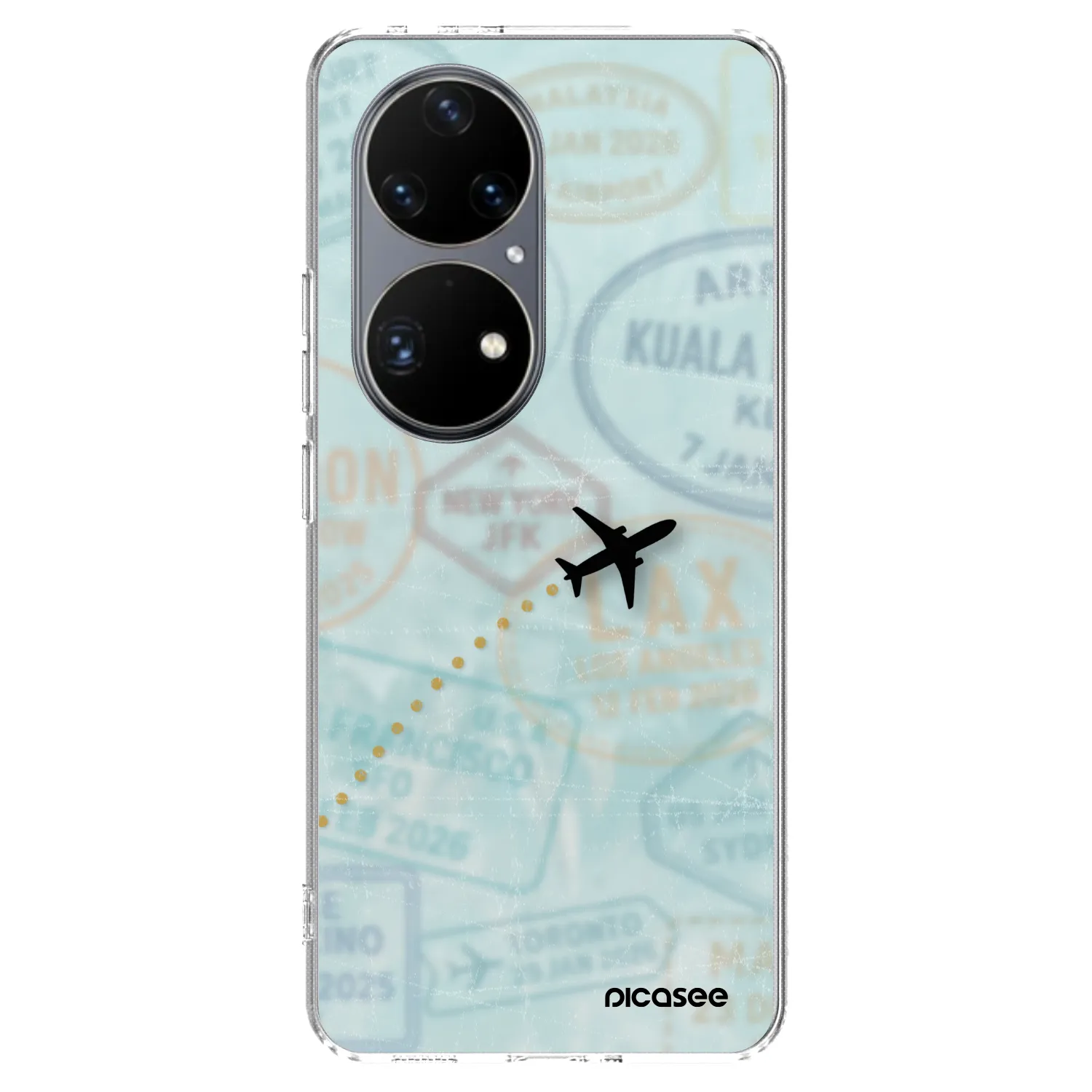 Picasee silikonový průhledný obal pro Huawei P50 - FLIGHT PATH