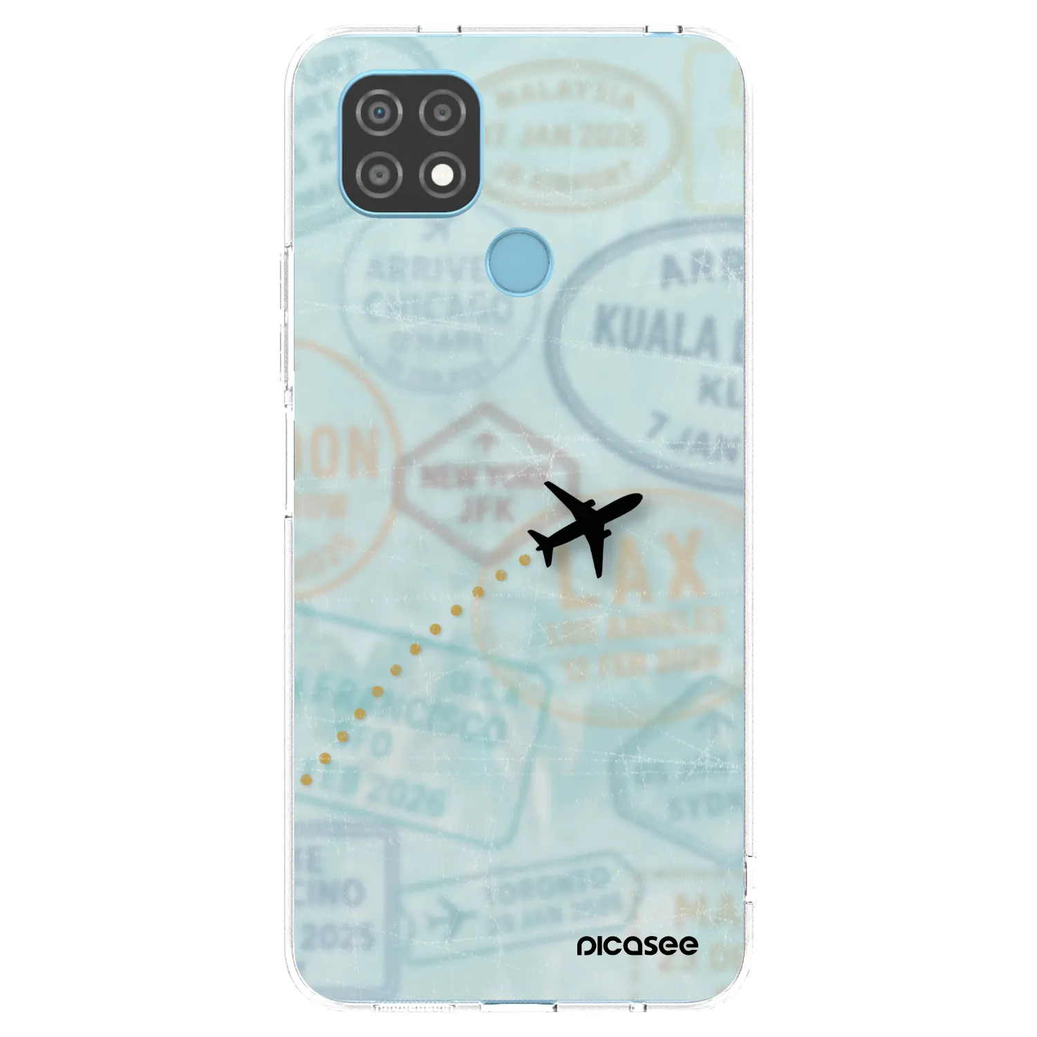 Picasee silikonový průhledný obal pro Realme C21 - FLIGHT PATH