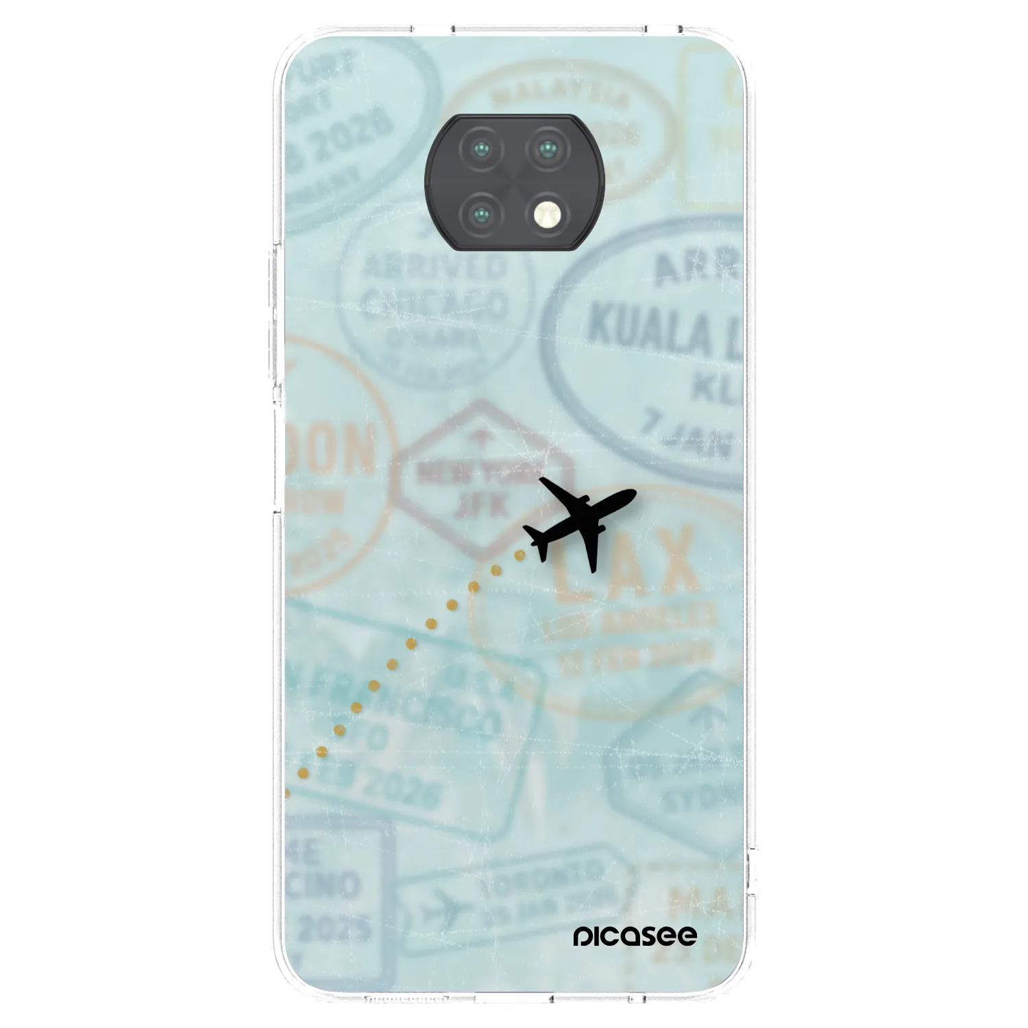 Picasee silikonový průhledný obal pro Xiaomi Redmi Note 9T - FLIGHT PATH