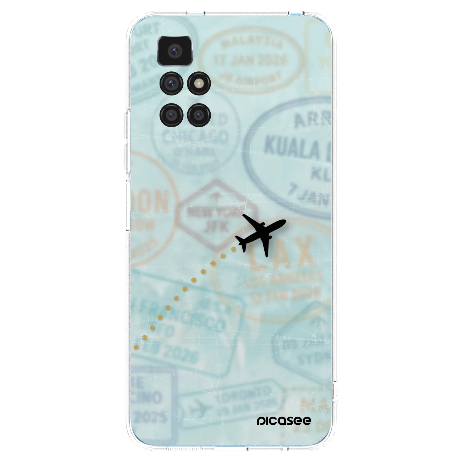 Picasee silikonový průhledný obal pro Xiaomi Redmi 10 - FLIGHT PATH