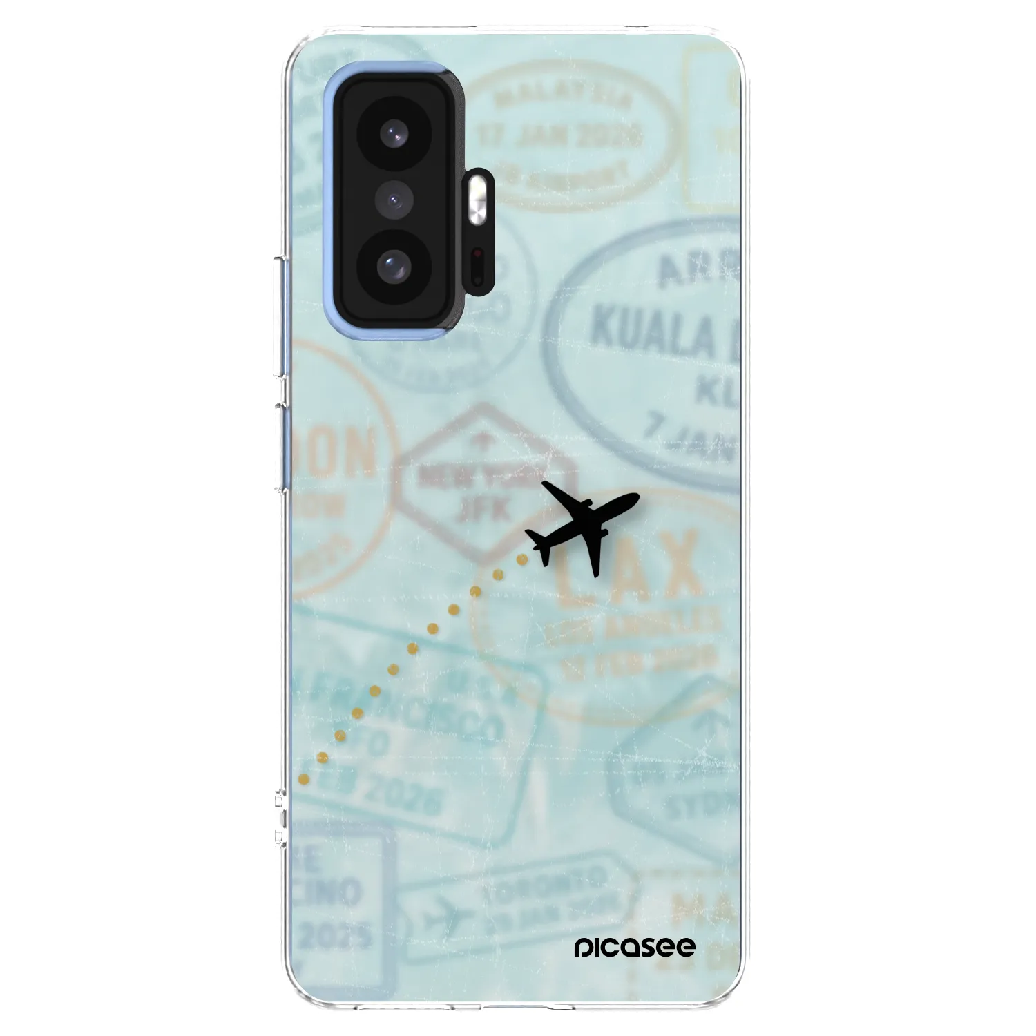 Picasee silikonový průhledný obal pro Xiaomi 11T - FLIGHT PATH