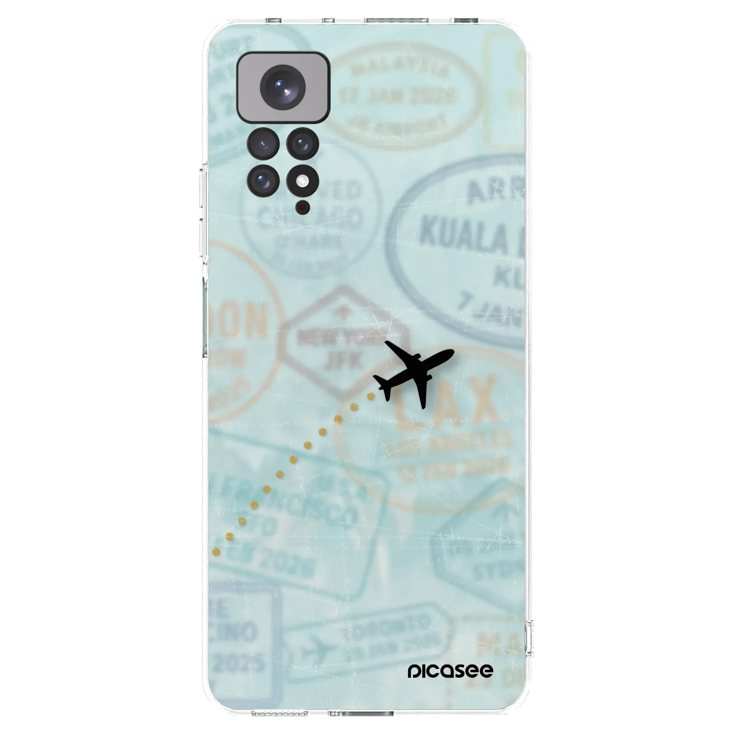 Picasee silikonový průhledný obal pro Xiaomi Redmi Note 11 - FLIGHT PATH