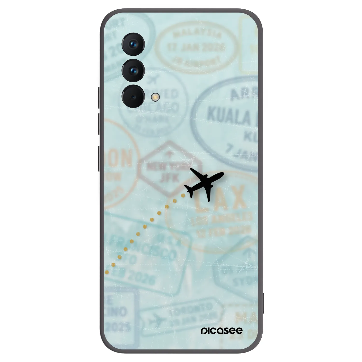 Picasee silikonový černý obal pro Realme GT Master Edition 5G - FLIGHT PATH