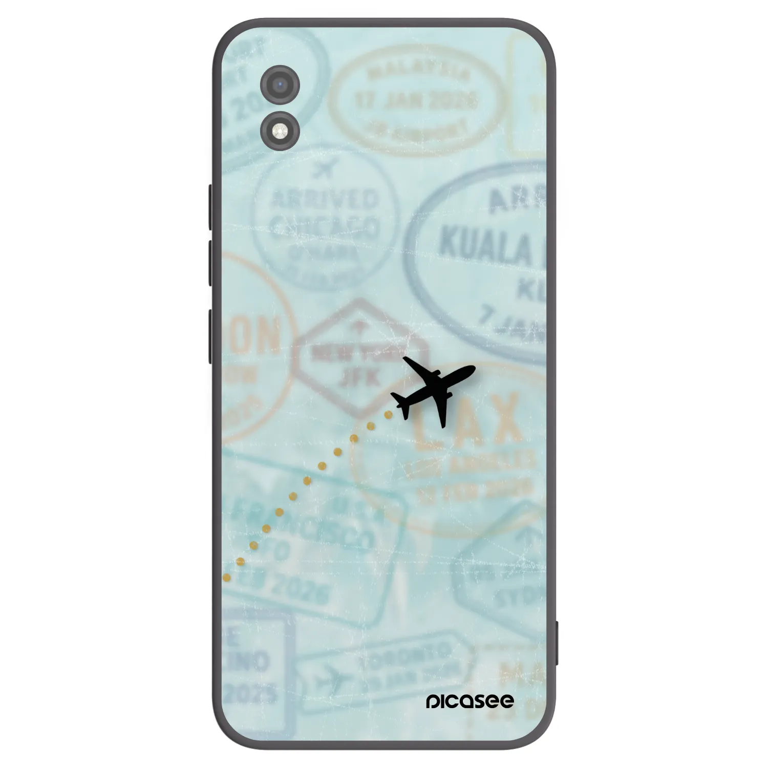 Picasee silikonový černý obal pro Realme C11 (2021) - FLIGHT PATH