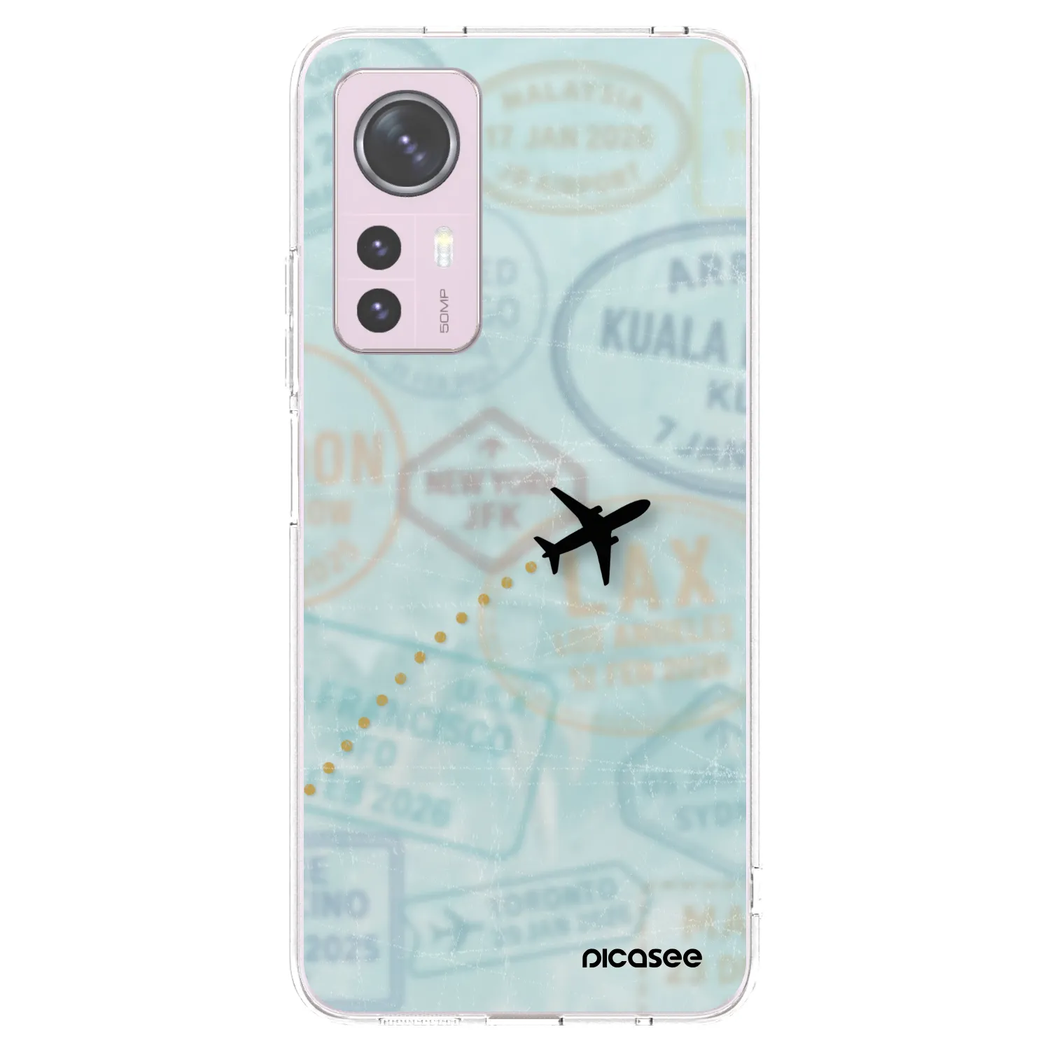 Picasee silikonový průhledný obal pro Xiaomi 12 - FLIGHT PATH