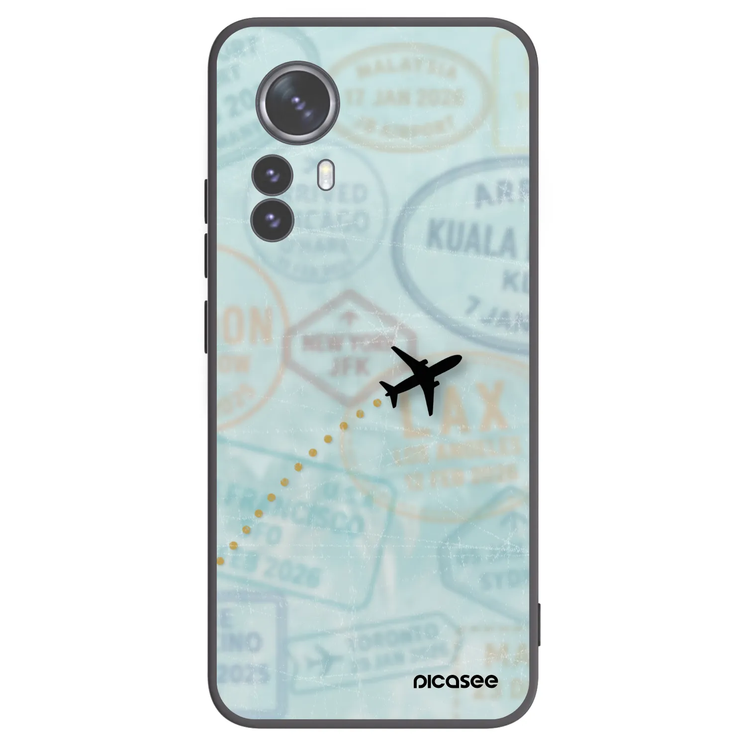 Picasee silikonový černý obal pro Xiaomi 12 Pro - FLIGHT PATH