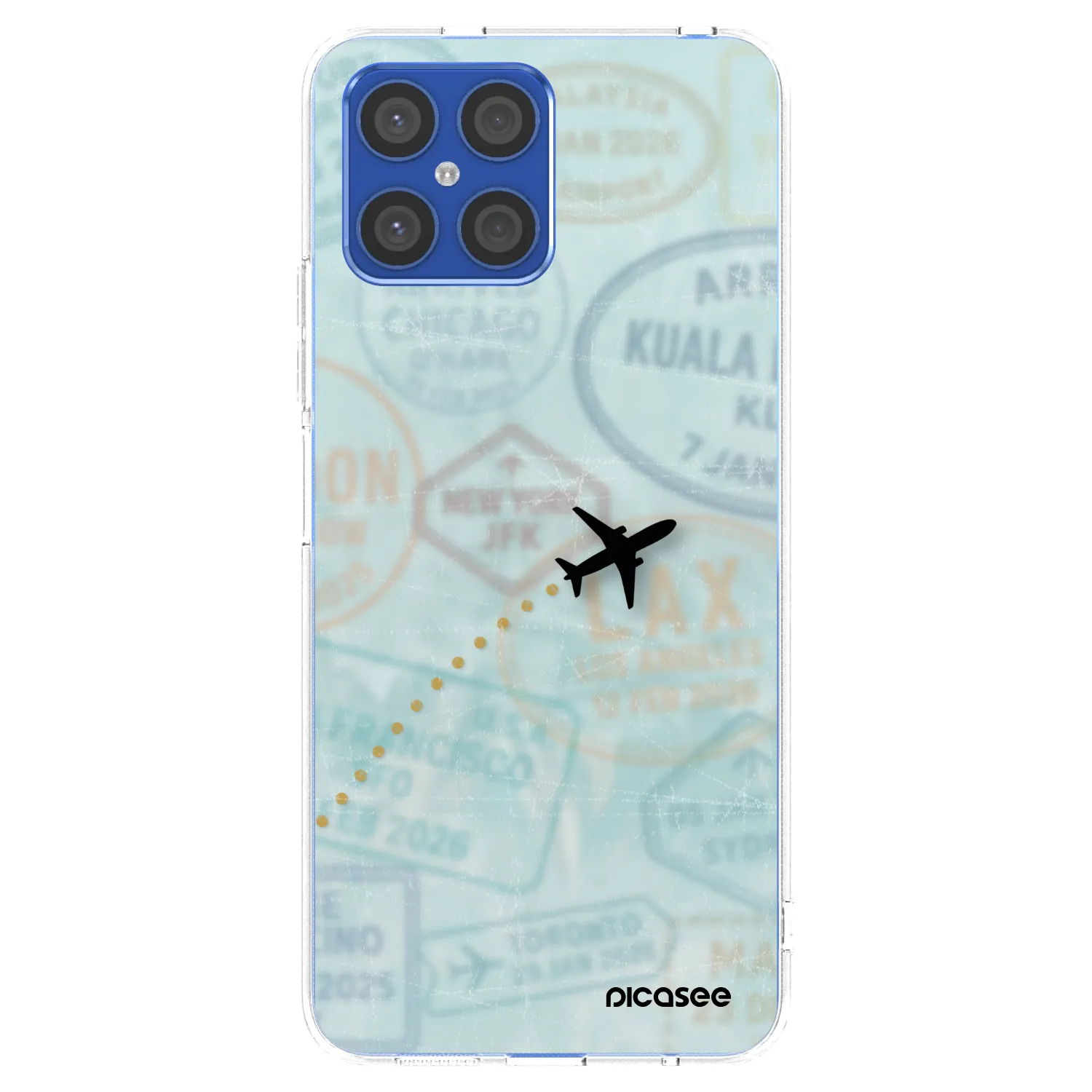 Picasee silikonový průhledný obal pro Honor X8 4G - FLIGHT PATH