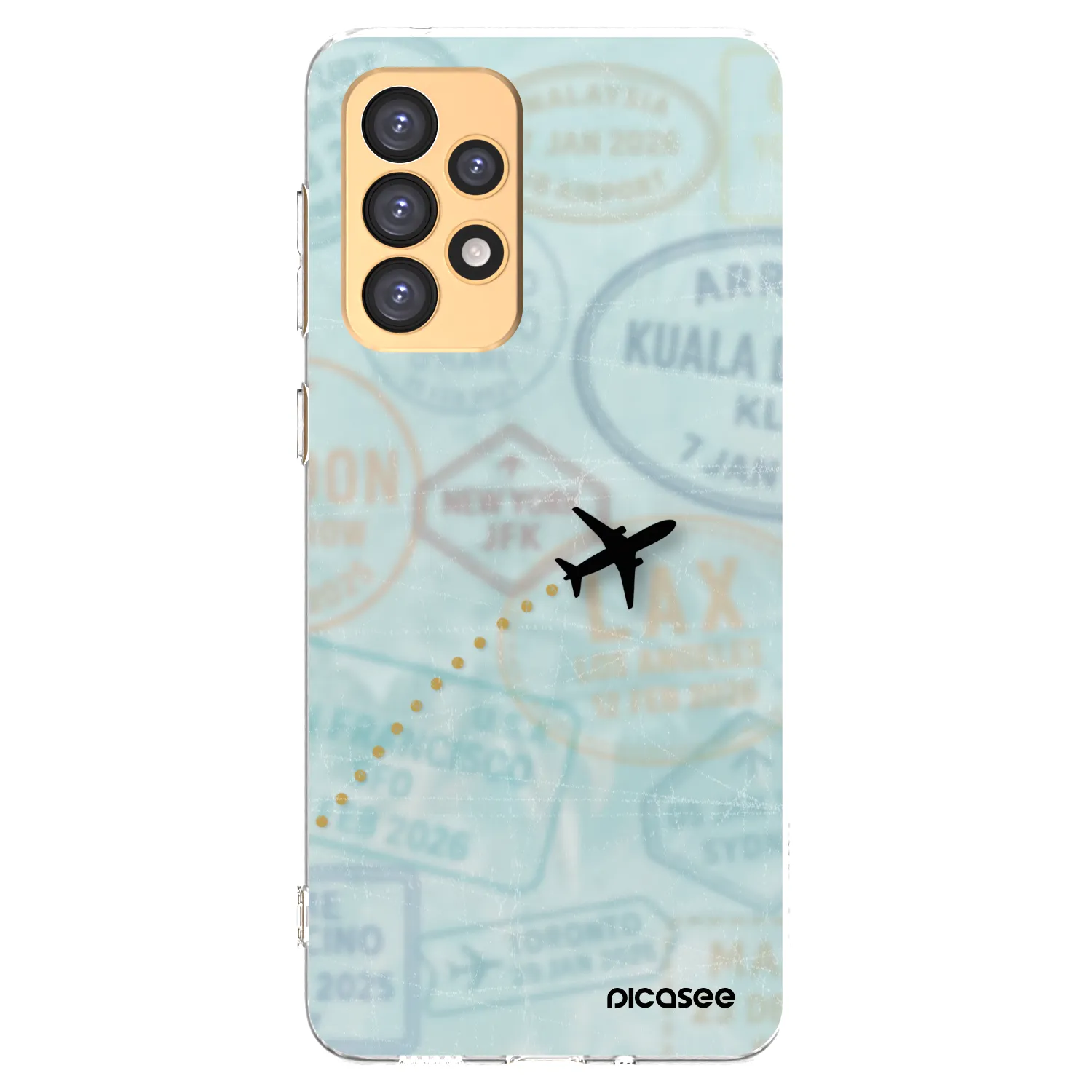 Picasee silikonový průhledný obal pro Samsung Galaxy A33 5G A336 - FLIGHT PATH