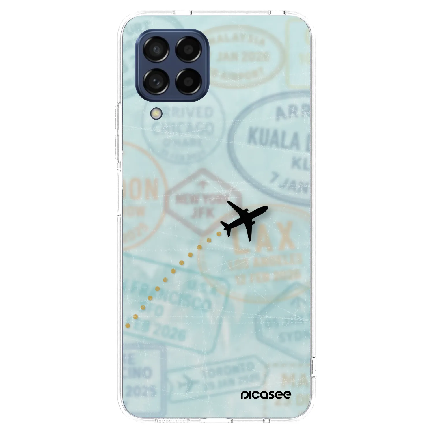Picasee silikonový průhledný obal pro Samsung Galaxy M53 5G - FLIGHT PATH
