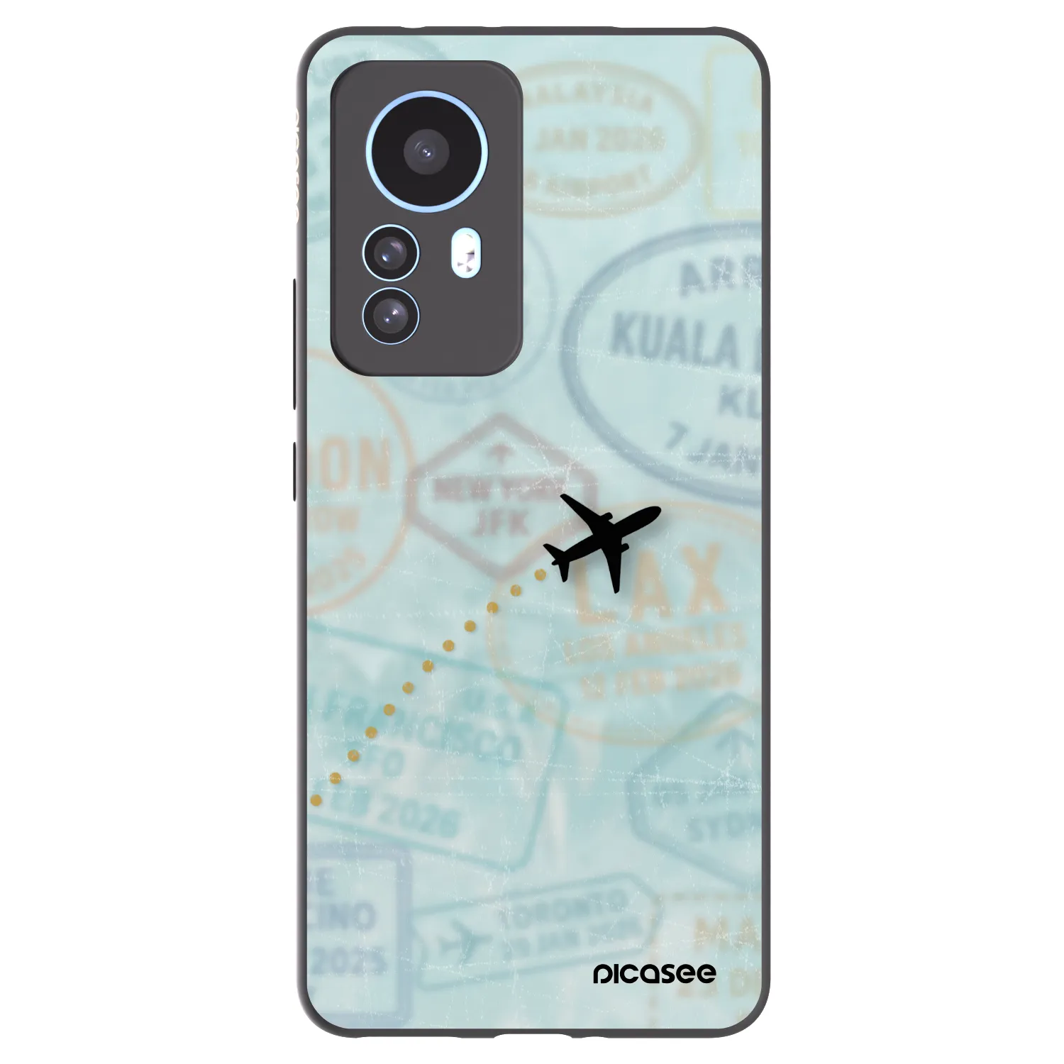 Picasee silikonový černý obal pro Xiaomi 12T - FLIGHT PATH