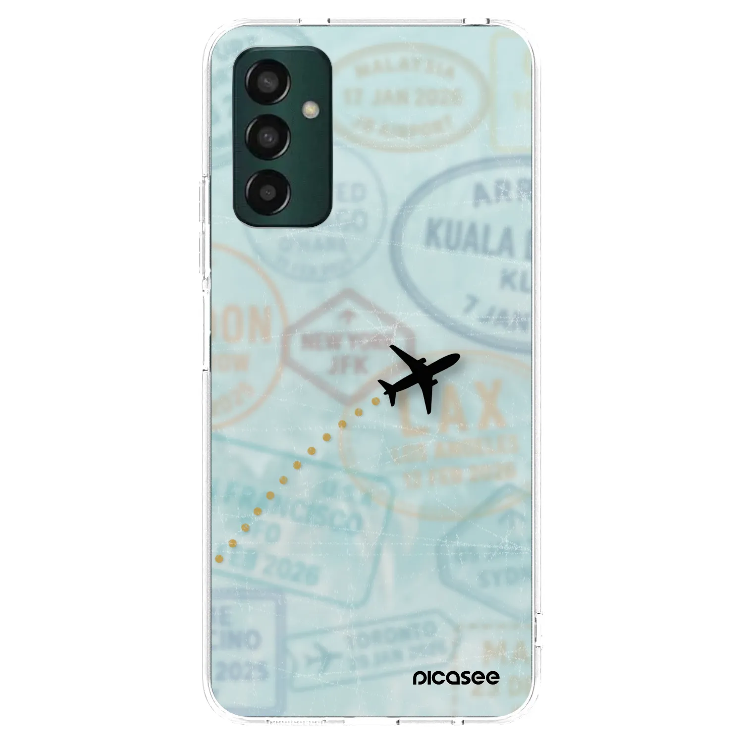 Picasee silikonový průhledný obal pro Samsung Galaxy M23 5G - FLIGHT PATH