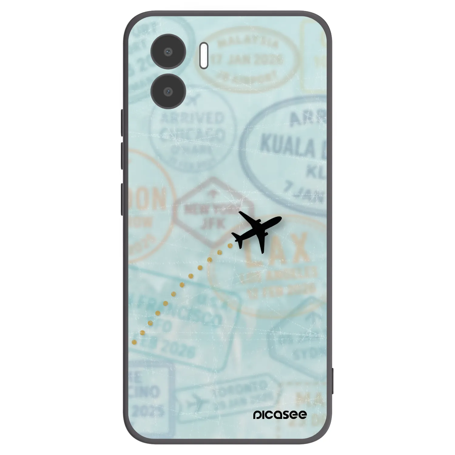 Picasee silikonový černý obal pro Xiaomi Redmi A1 - FLIGHT PATH