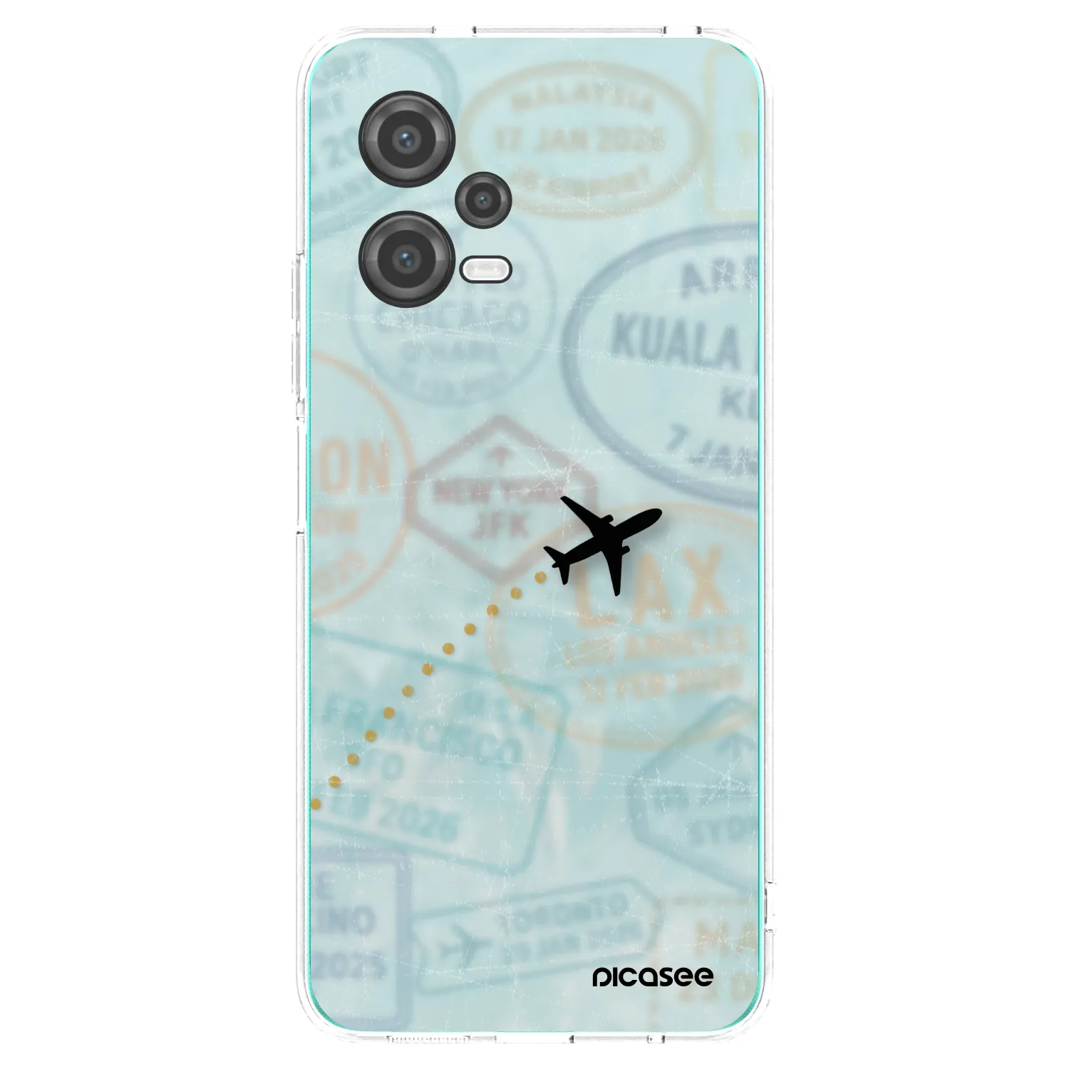 Picasee silikonový průhledný obal pro Xiaomi Poco X5 - FLIGHT PATH