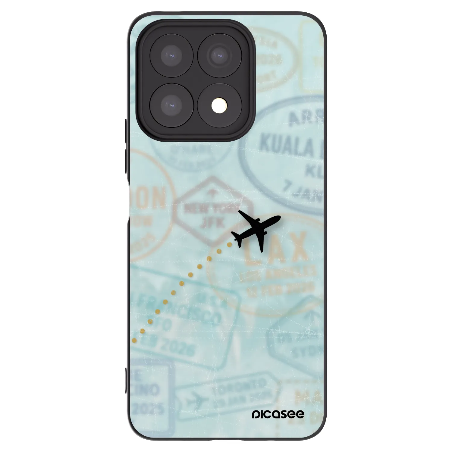Picasee silikonový černý obal pro Honor X8a - FLIGHT PATH