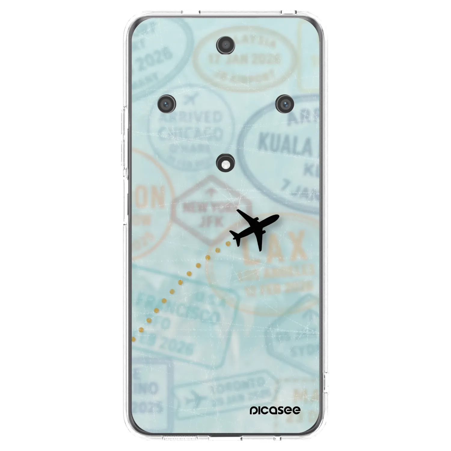 Picasee silikonový průhledný obal pro Honor Magic5 Lite 5G - FLIGHT PATH