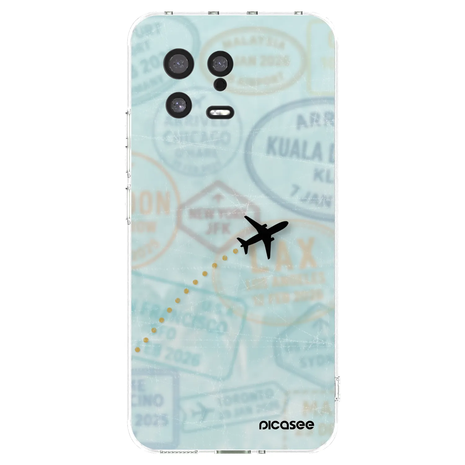 Picasee silikonový průhledný obal pro Xiaomi 13 - FLIGHT PATH