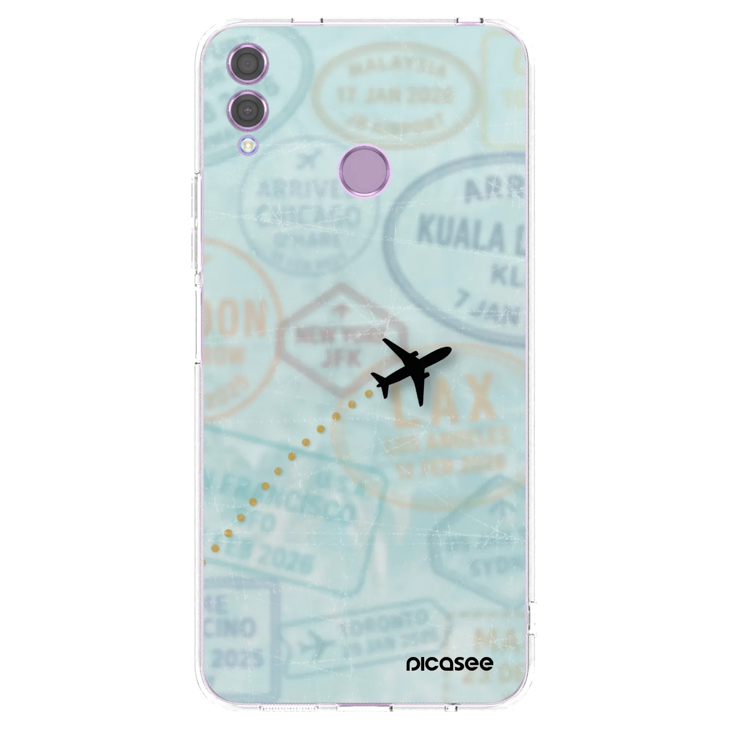 Picasee silikonový průhledný obal pro Honor 8X - FLIGHT PATH