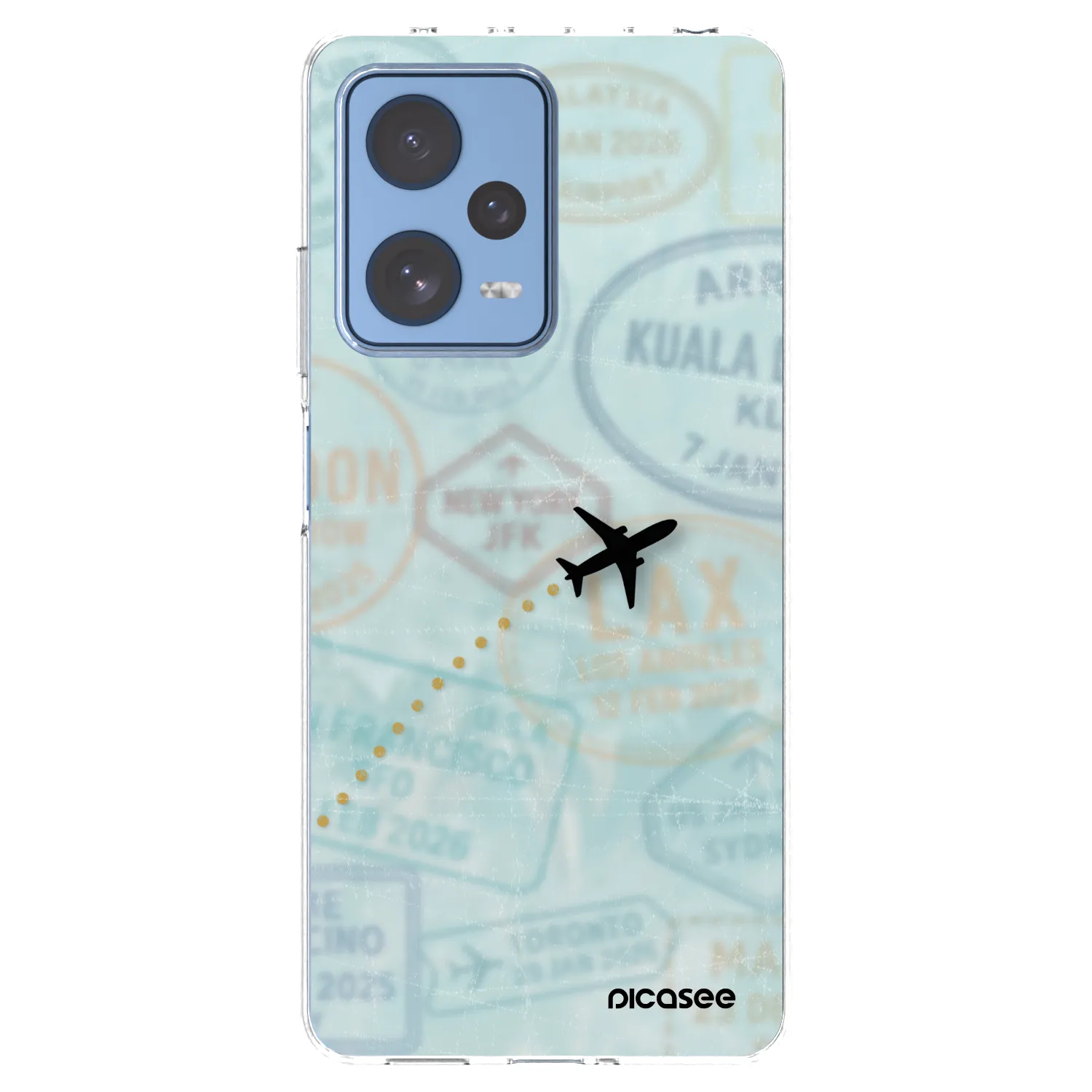 Picasee silikonový průhledný obal pro Xiaomi Redmi Note 12 Pro 5G - FLIGHT PATH