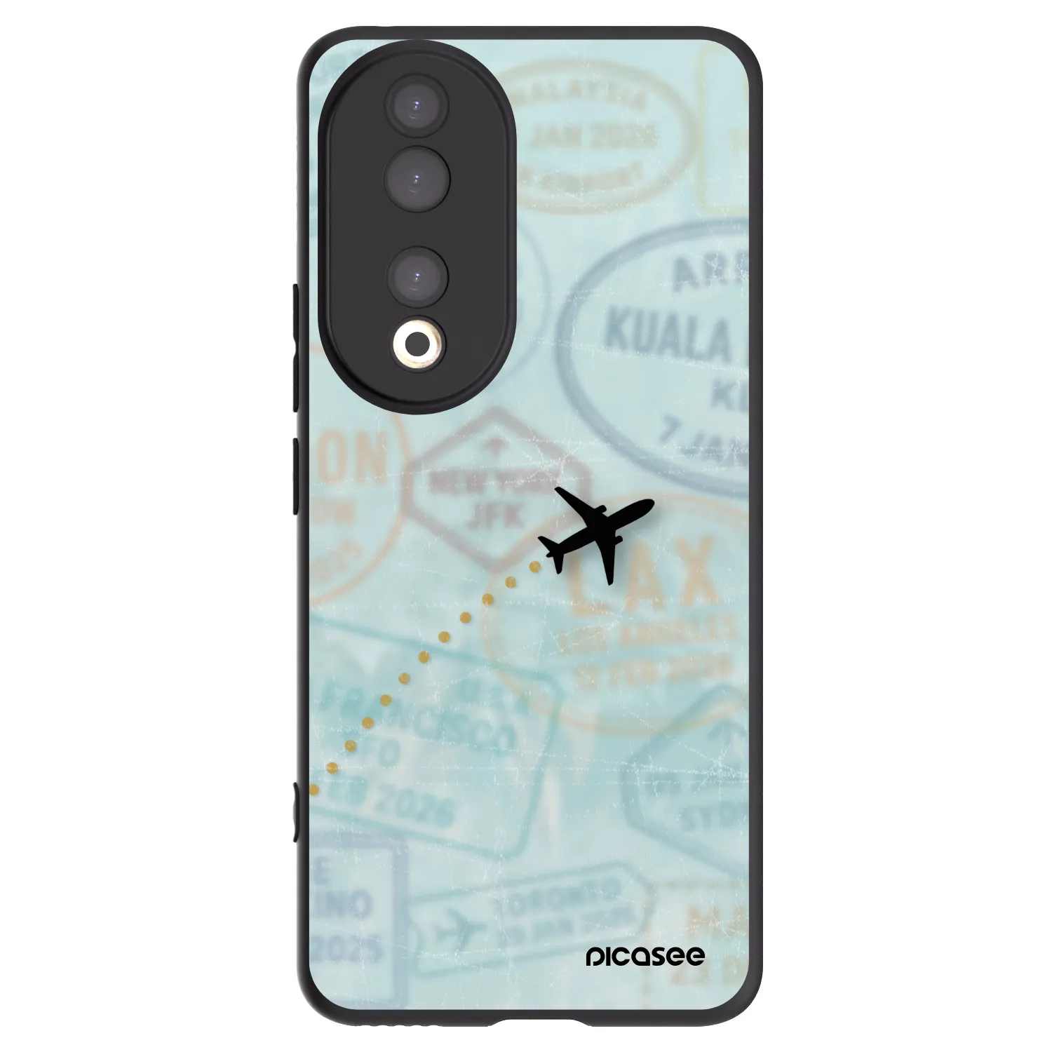 Picasee silikonový černý obal pro Honor 90 5G - FLIGHT PATH