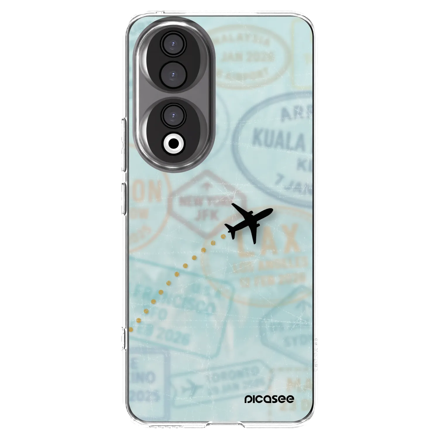 Picasee silikonový průhledný obal pro Honor 90 5G - FLIGHT PATH