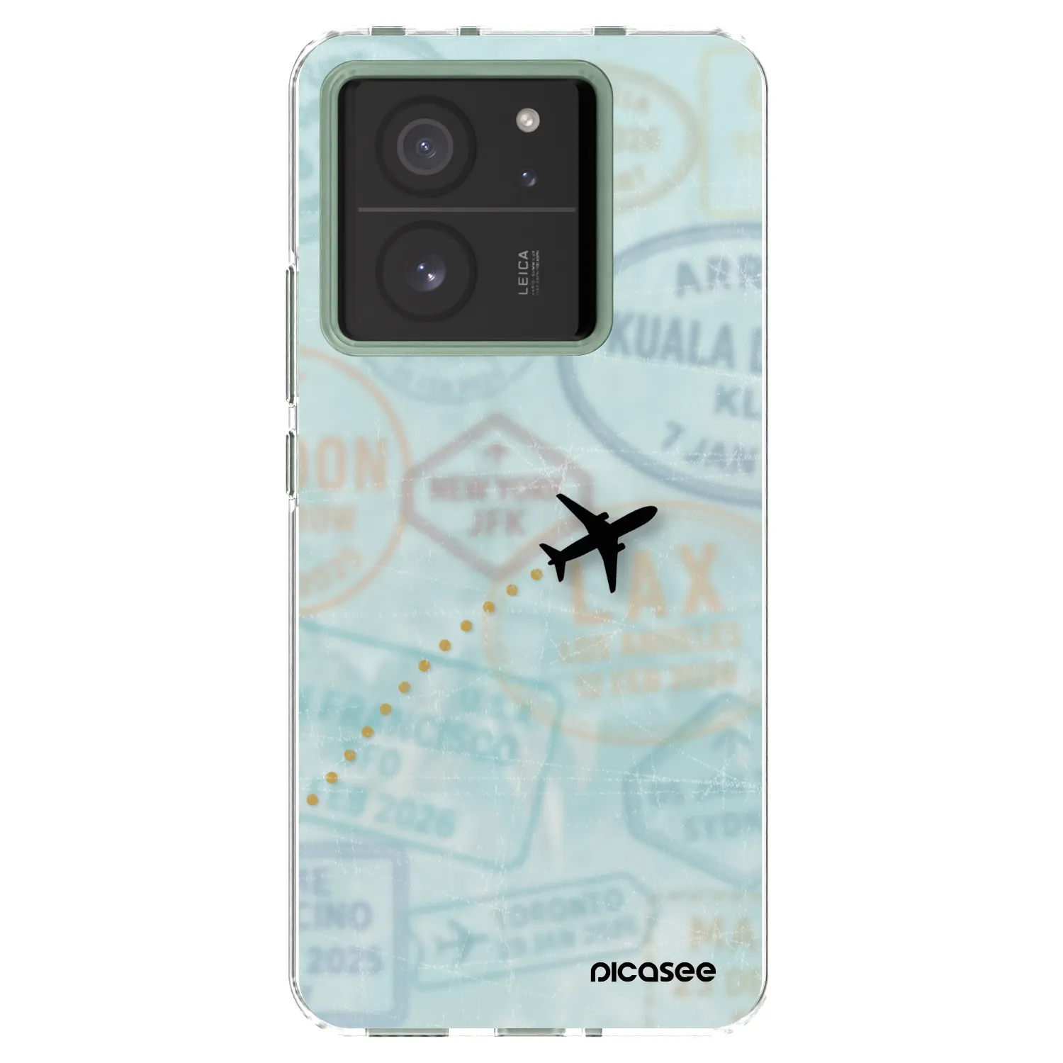 Picasee silikonový průhledný obal pro Xiaomi 13T - FLIGHT PATH