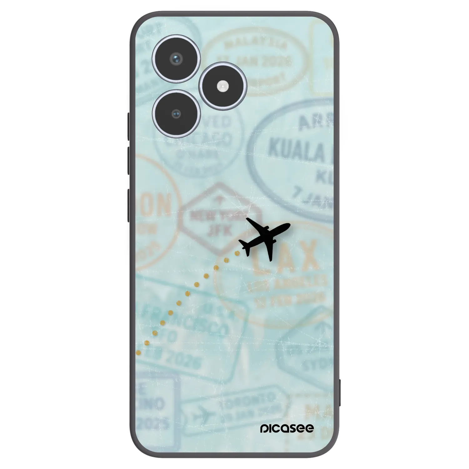 Picasee silikonový černý obal pro Realme C53 - FLIGHT PATH