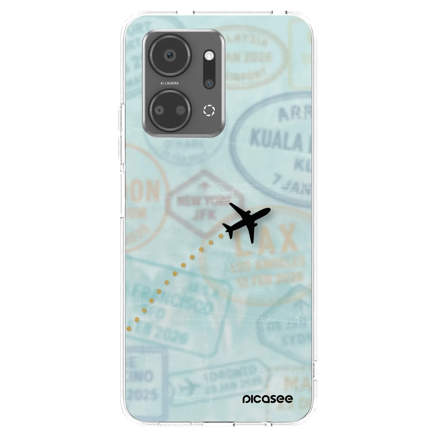 Picasee silikonový průhledný obal pro Honor X7a - FLIGHT PATH