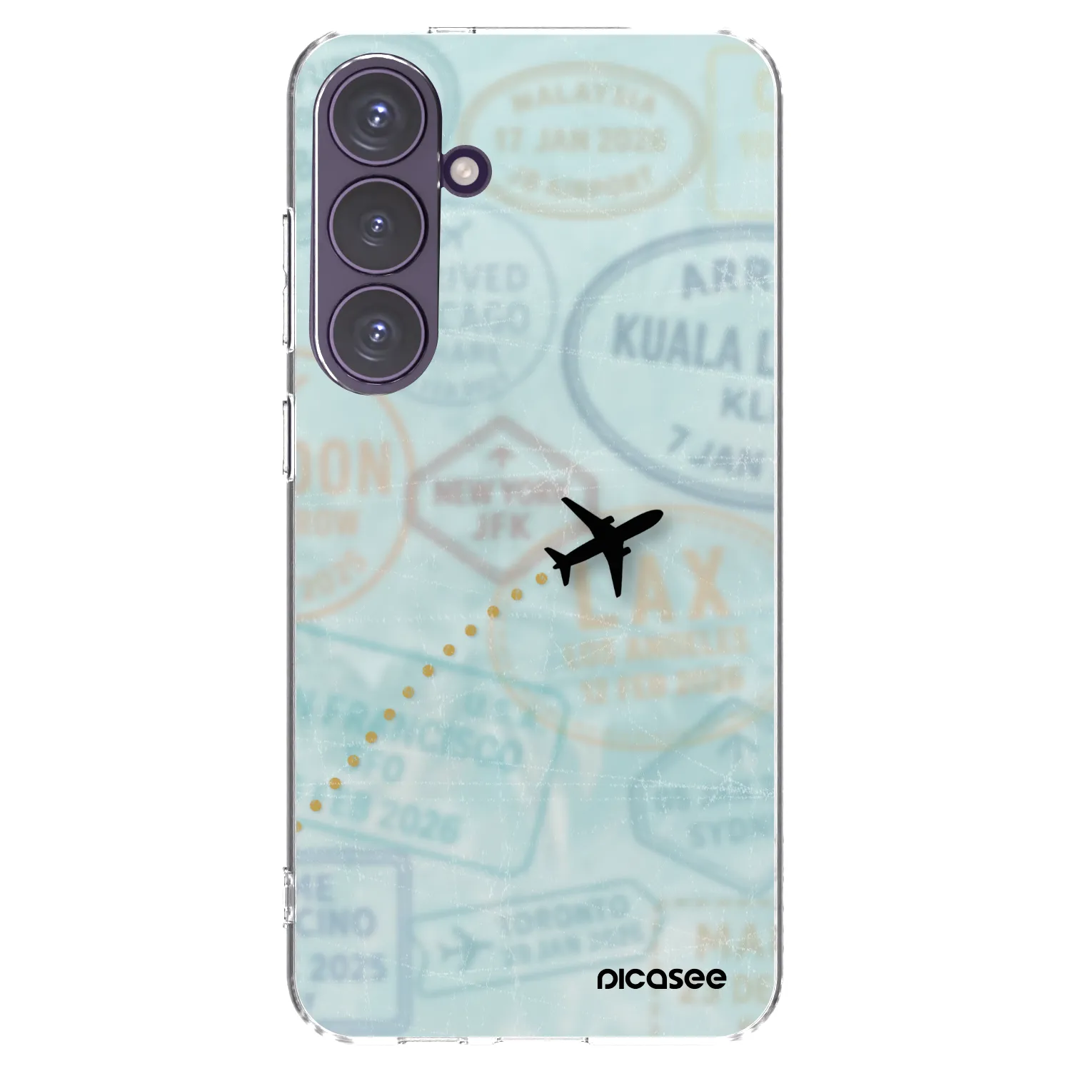 Picasee silikonový průhledný obal pro Samsung Galaxy S24+ S926B 5G - FLIGHT PATH