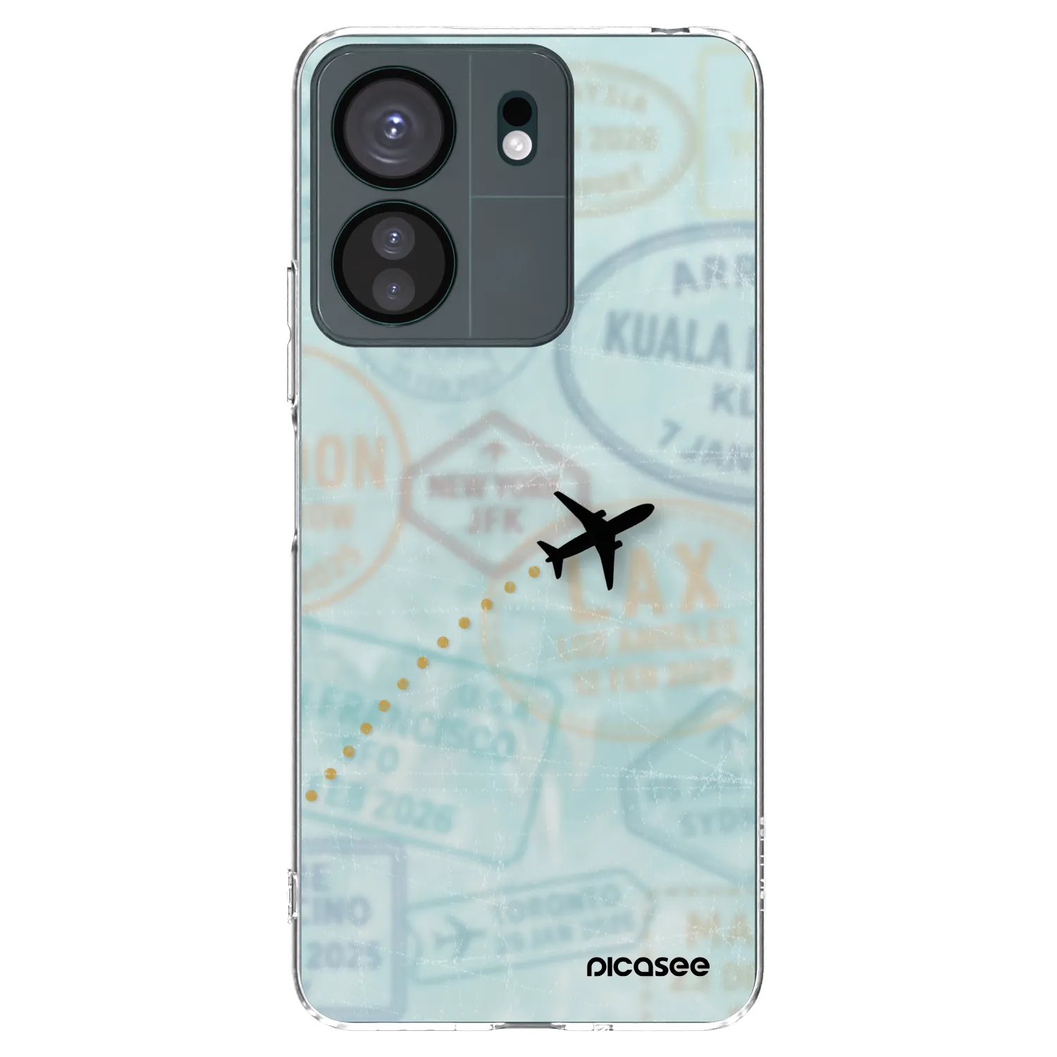Picasee silikonový průhledný obal pro Xiaomi Redmi 13C 4G - FLIGHT PATH