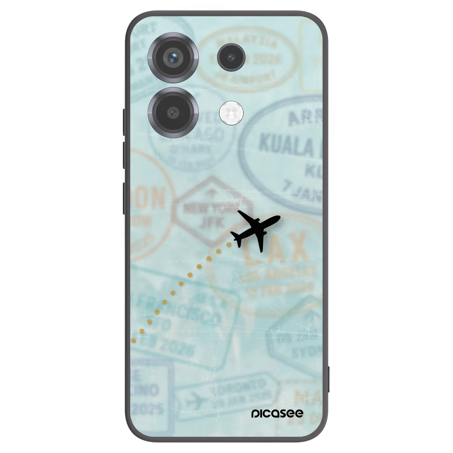 Picasee silikonový černý obal pro Xiaomi Poco X6 - FLIGHT PATH