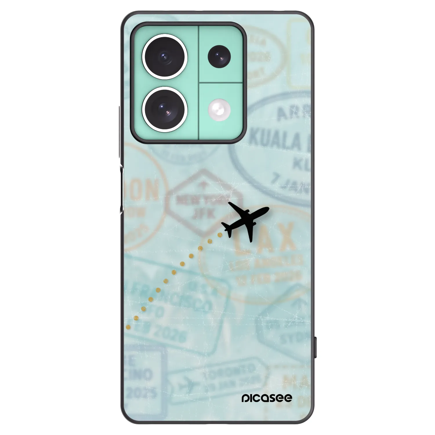 Picasee silikonový černý obal pro Xiaomi Redmi Note 13 5G - FLIGHT PATH
