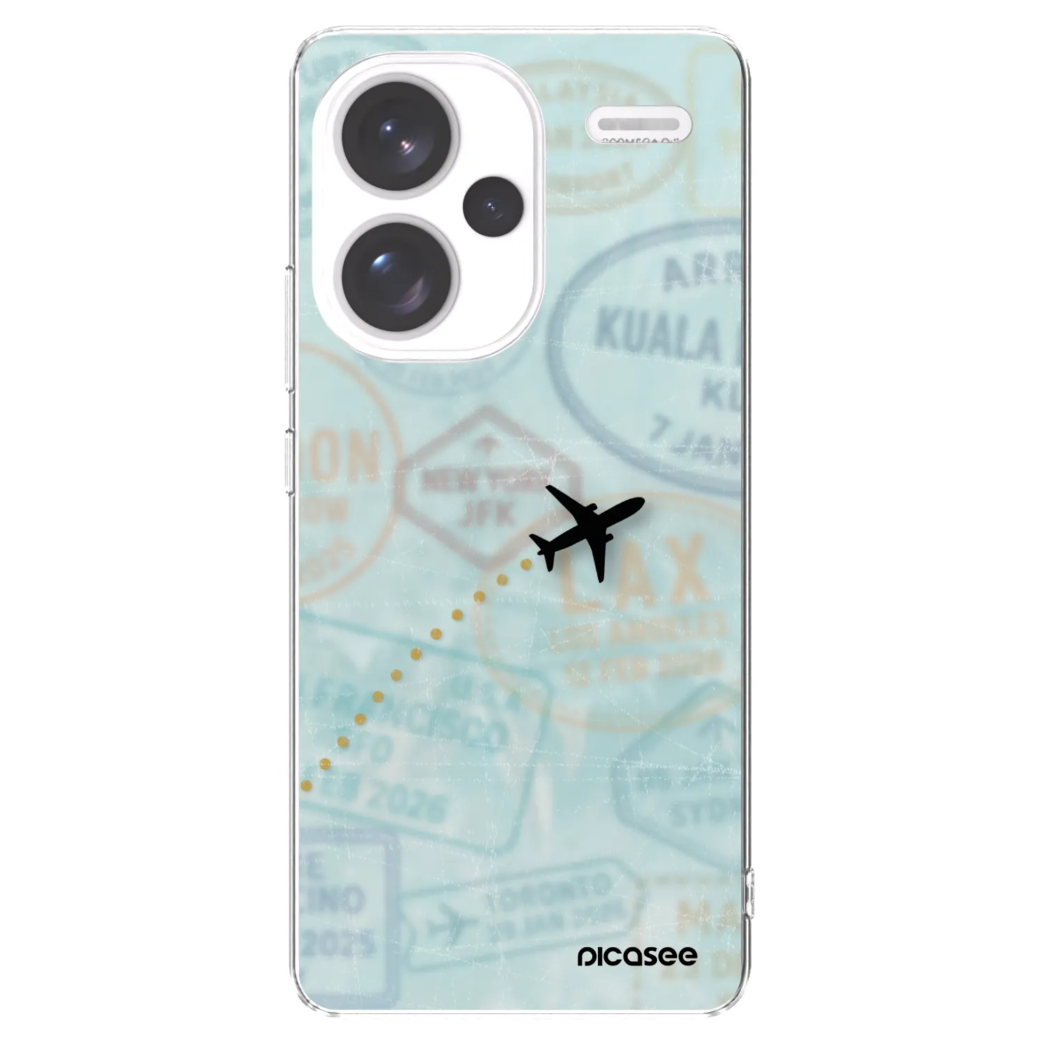 Picasee silikonový průhledný obal pro Xiaomi Redmi Note 13 Pro+ 5G - FLIGHT PATH