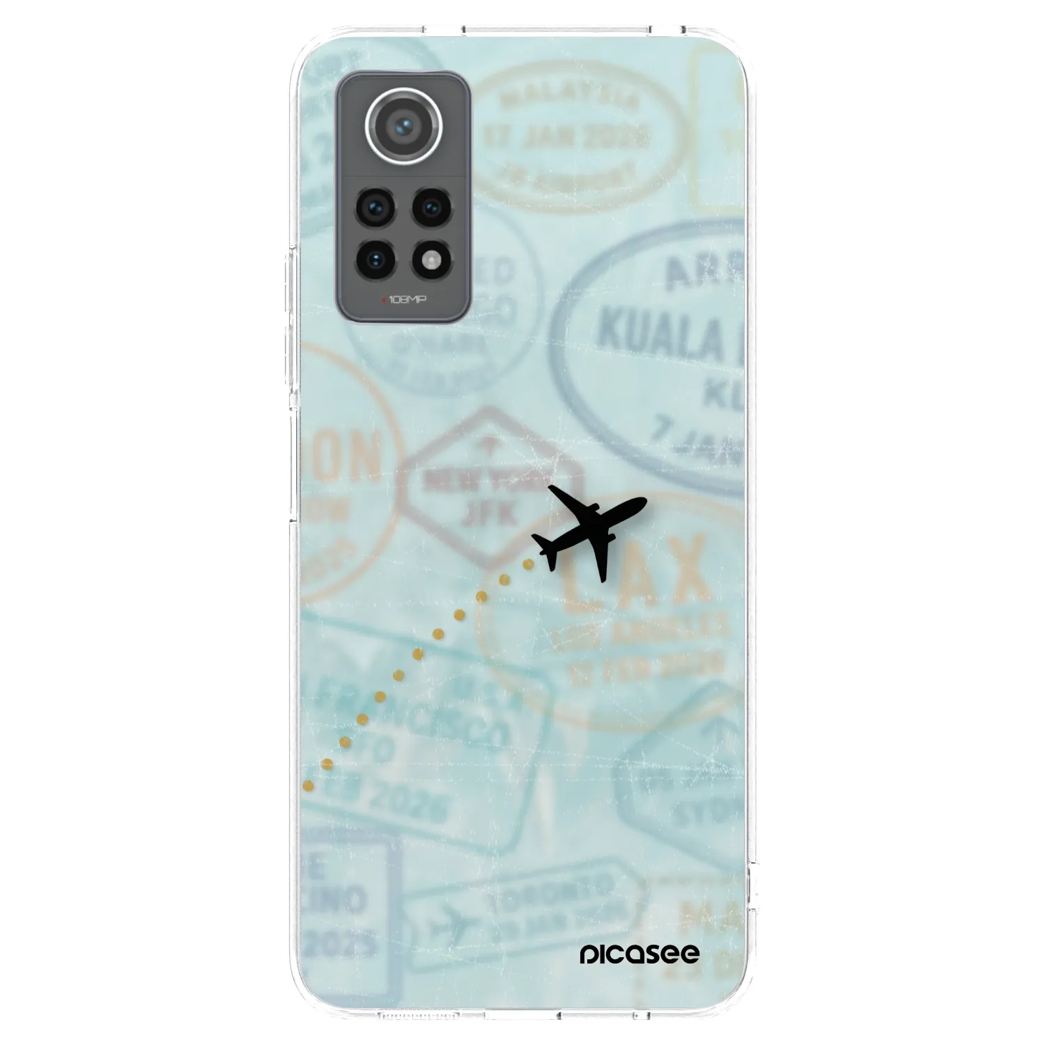 Picasee silikonový průhledný obal pro Xiaomi Redmi Note 12 Pro 4G - FLIGHT PATH