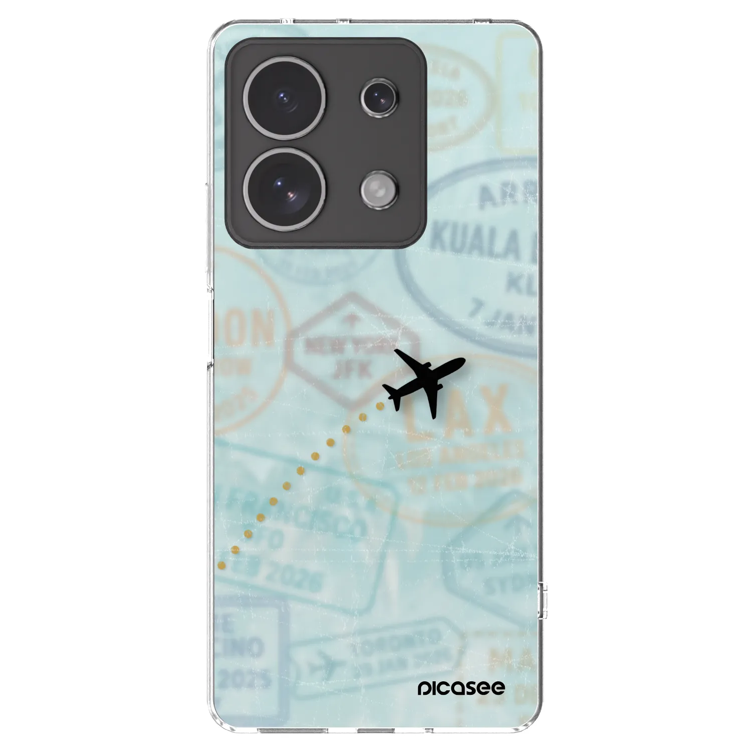Picasee silikonový průhledný obal pro Xiaomi Redmi Note 13 4G - FLIGHT PATH