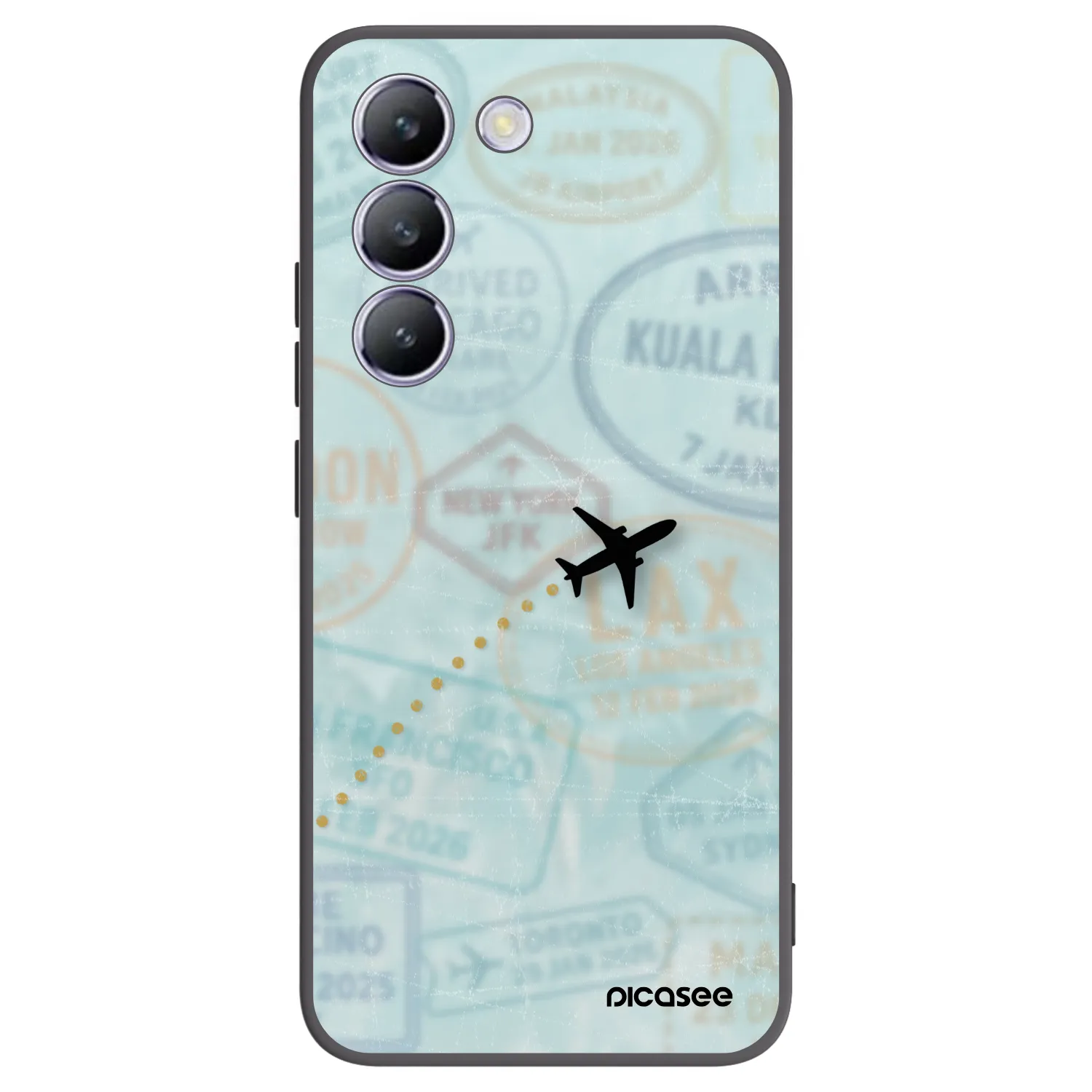 Picasee silikonový černý obal pro Vivo V40 SE 5G - FLIGHT PATH