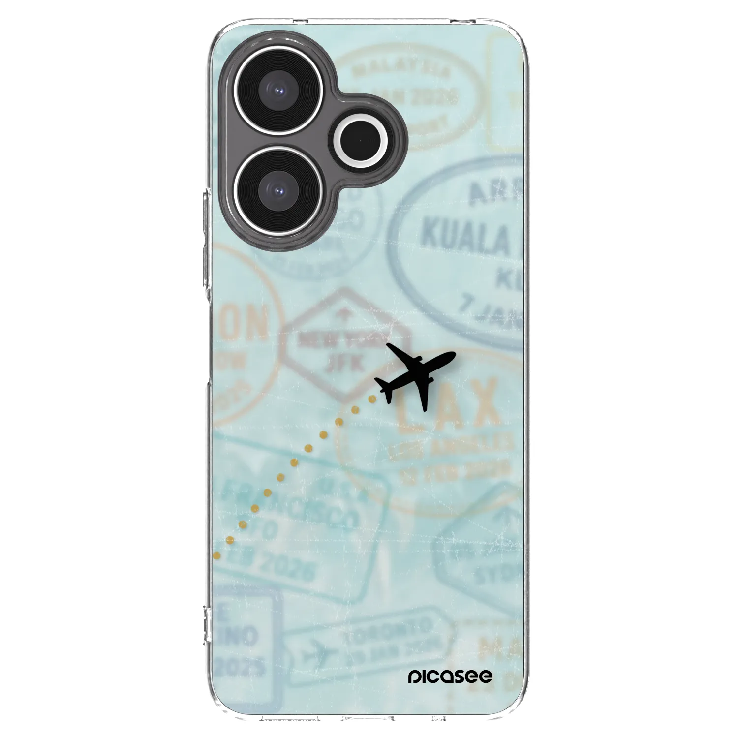 Picasee silikonový průhledný obal pro Xiaomi Redmi 13 4G - FLIGHT PATH