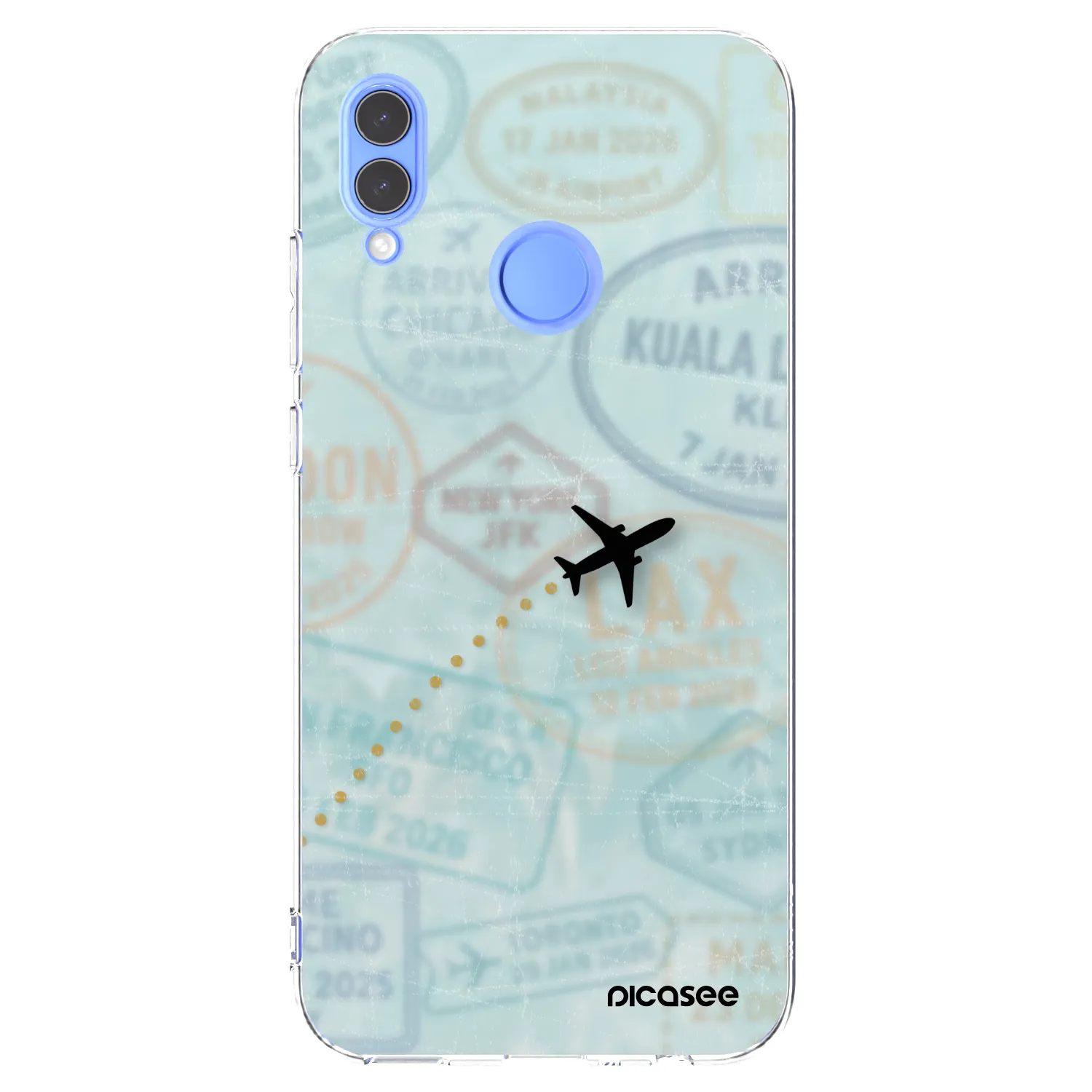 Picasee silikonový průhledný obal pro Huawei P Smart 2019 - FLIGHT PATH