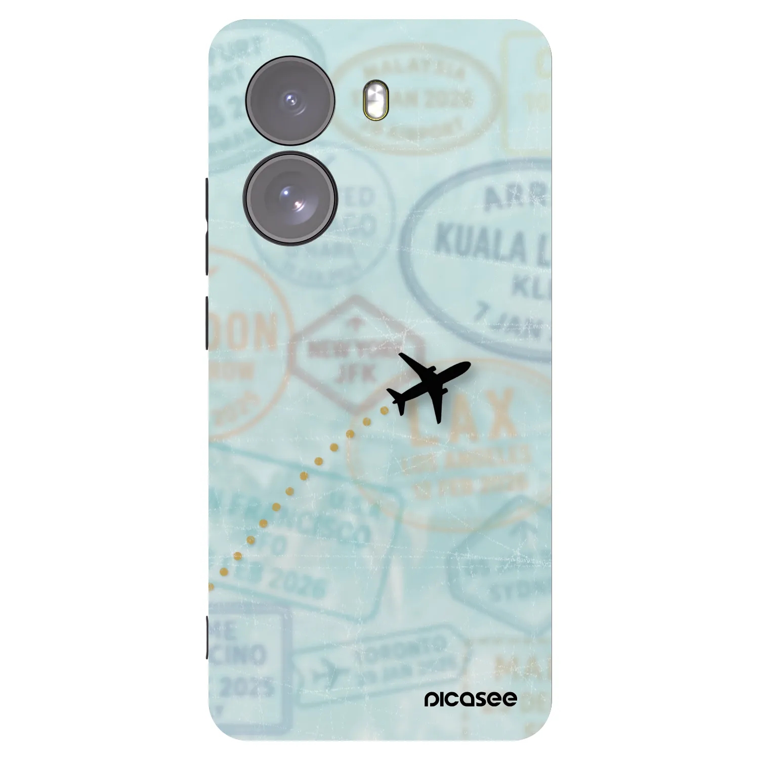 Picasee silikonový černý obal pro Xiaomi Poco X7 - FLIGHT PATH