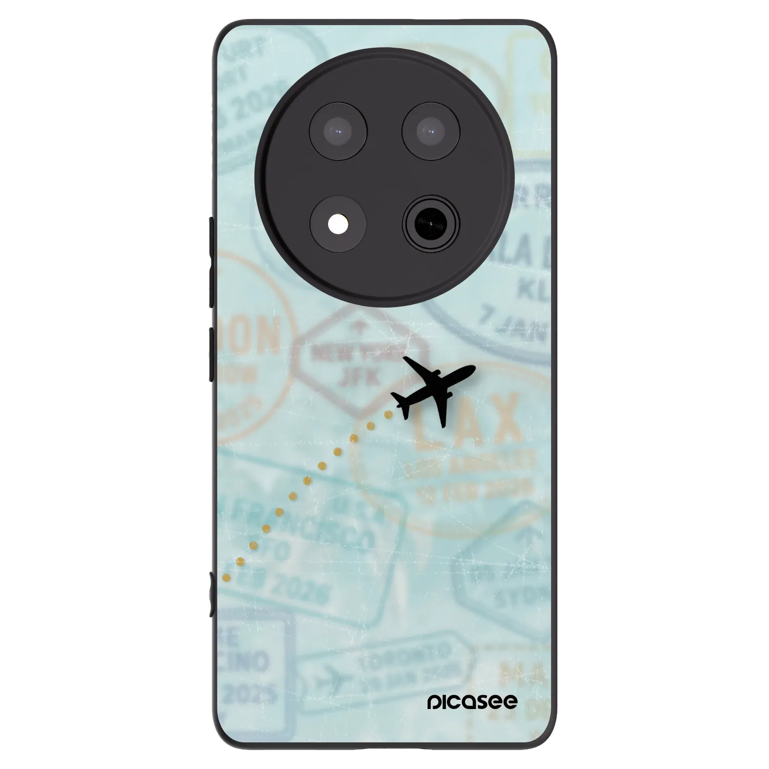 Picasee silikonový černý obal pro Honor Magic7 Lite 5G - FLIGHT PATH