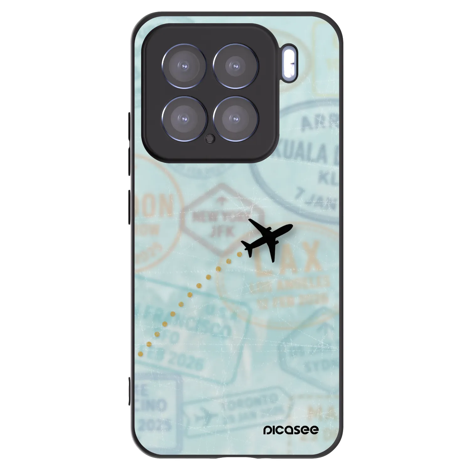 Picasee silikonový černý obal pro Xiaomi 15 - FLIGHT PATH