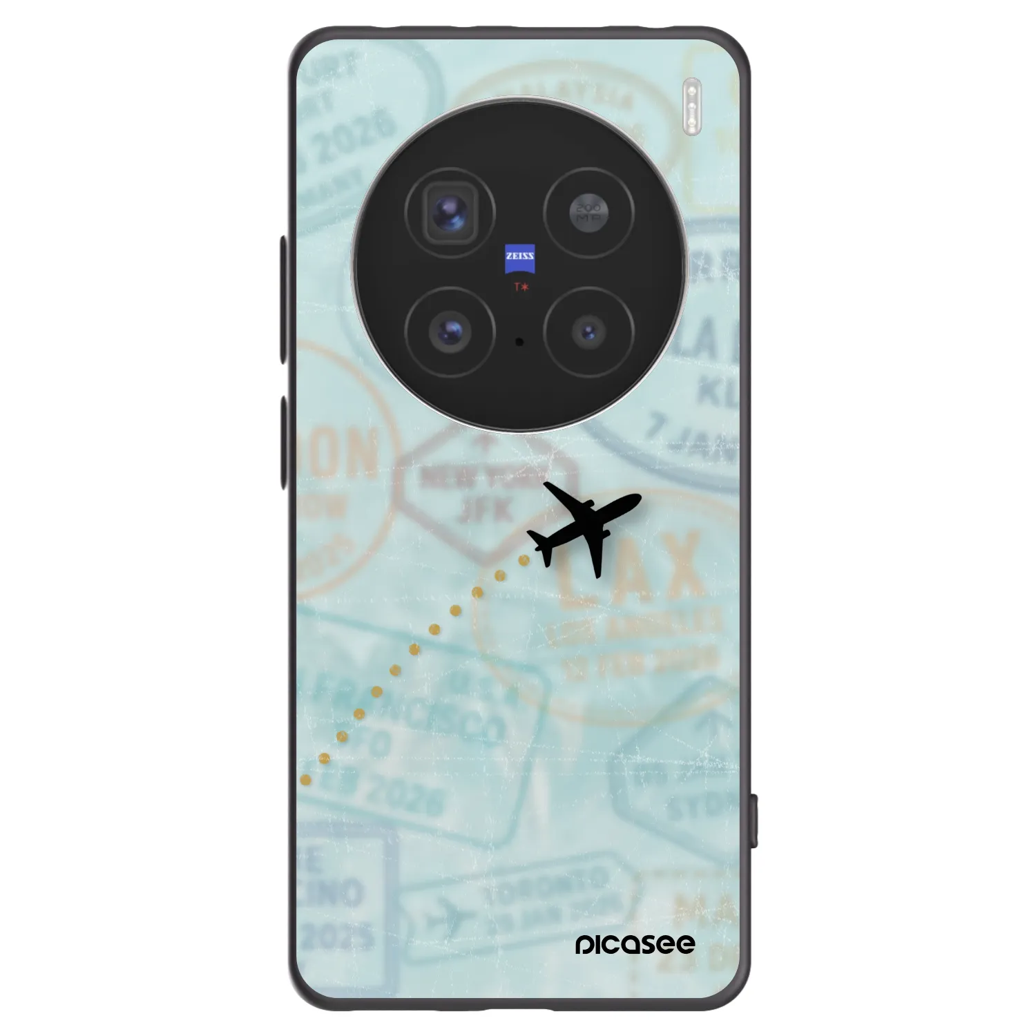 Picasee silikonový černý obal pro Vivo X200 Pro - FLIGHT PATH