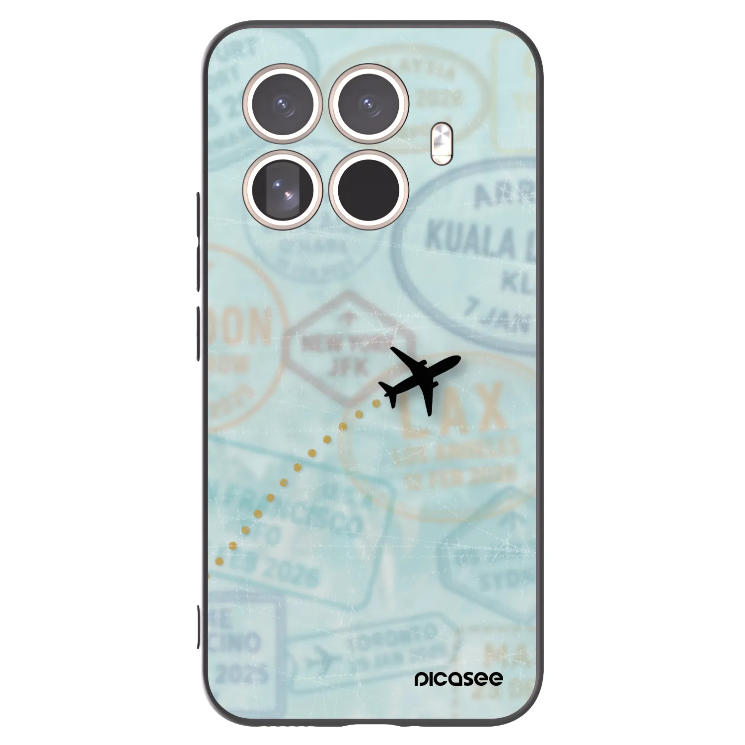 Picasee silikonový černý obal pro Xiaomi 15T Pro - FLIGHT PATH